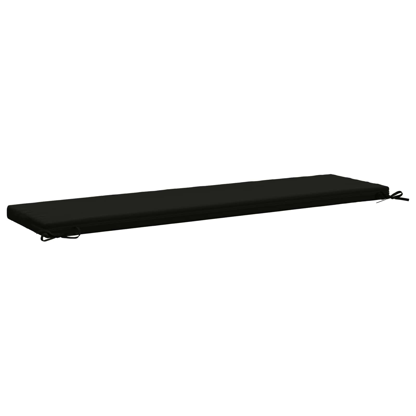 Cuscino per panchina SOEST 100% Poliestere Nero 150 x 40 x 5 cm