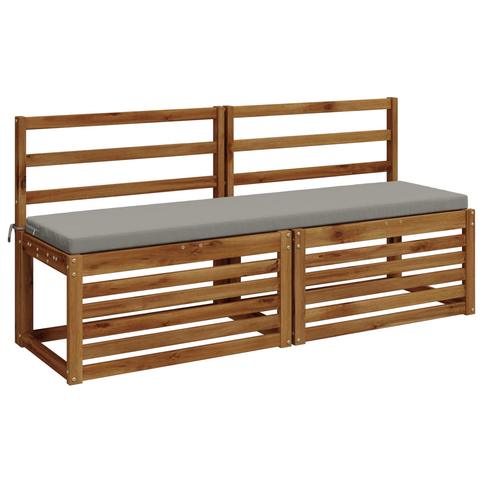 Cuscino per panchina SOEST 100% Poliestere Grigio