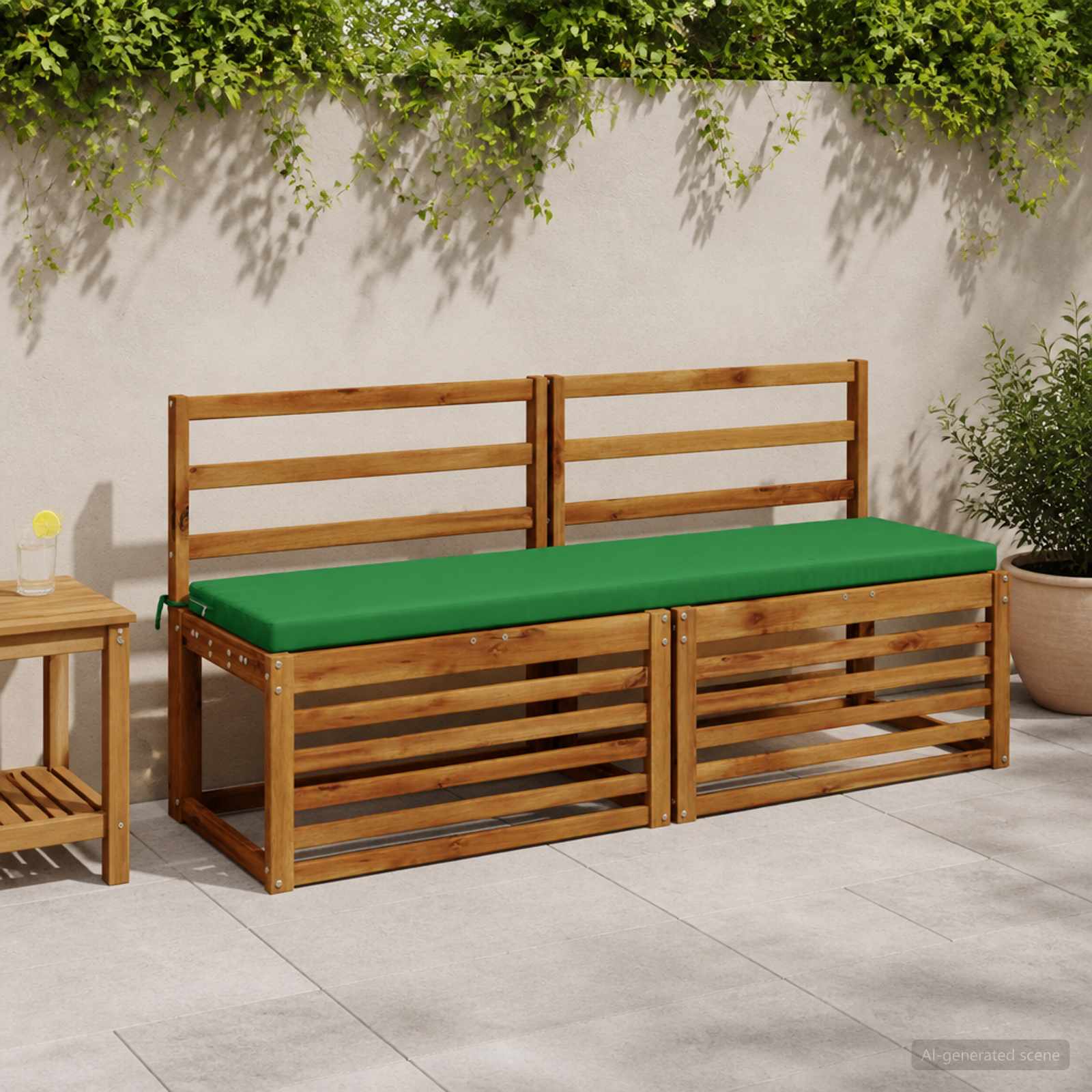 Cuscino per panchina SOEST 100% Poliestere Verde