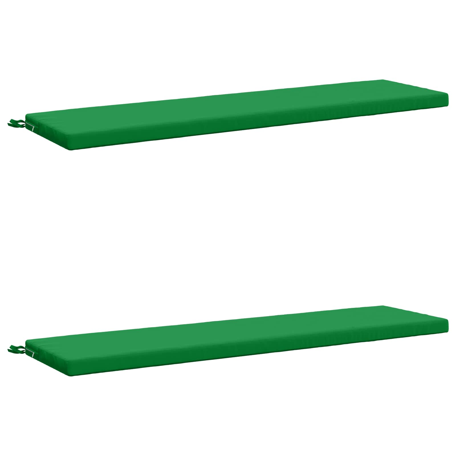 Cuscini per Panchina a 2 Pezzi SOEST 2 pz 100% Poliestere Verde