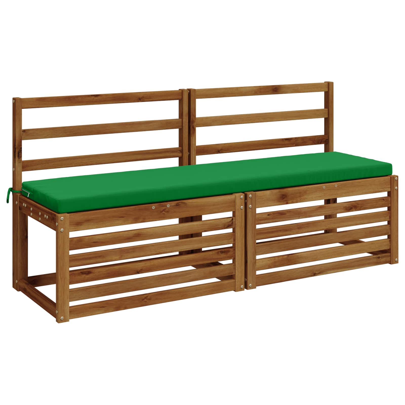 Cuscini per Panchina a 2 Pezzi SOEST 2 pz 100% Poliestere Verde