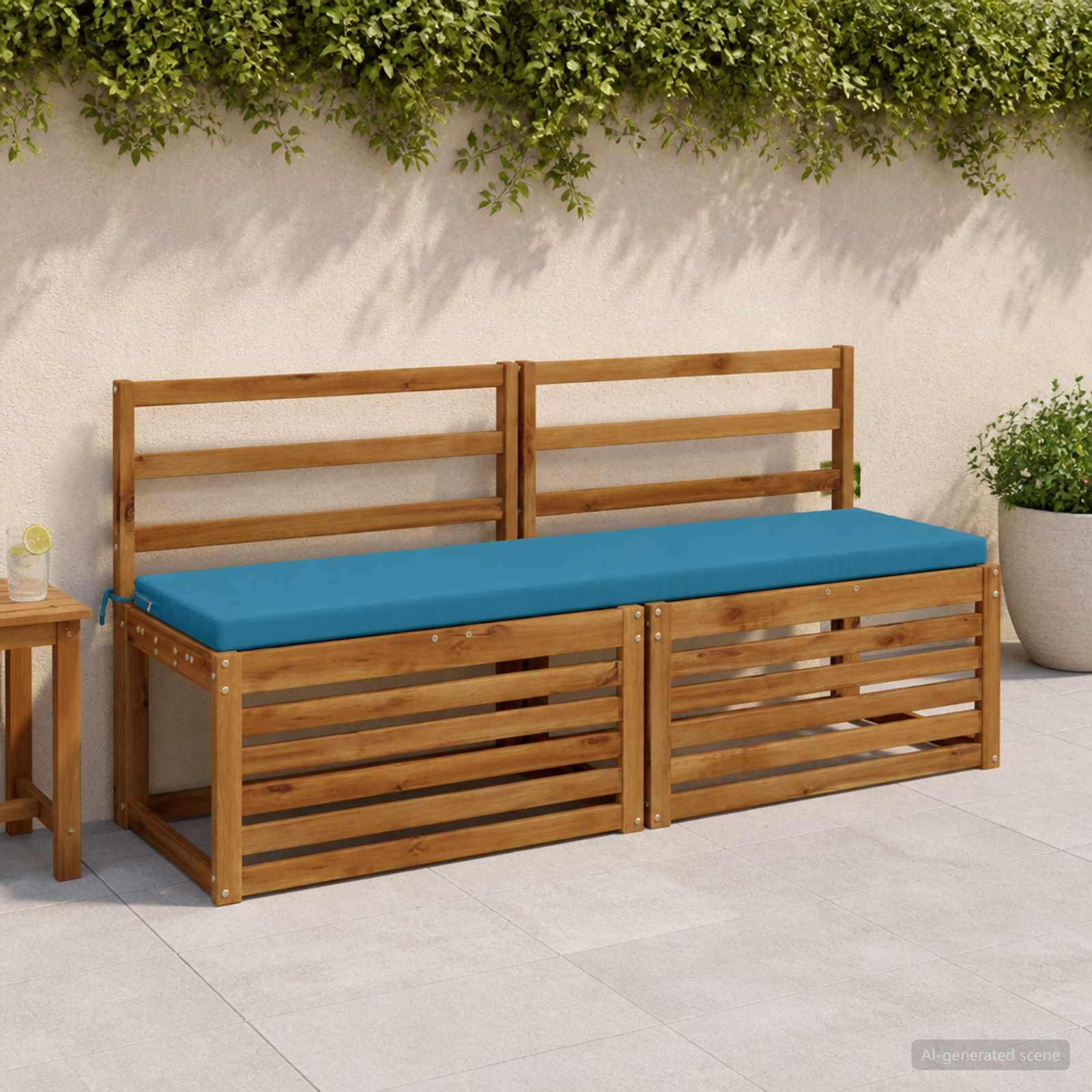 Cuscini per Panchina a 2 Pezzi SOEST 2 pz 100% Poliestere