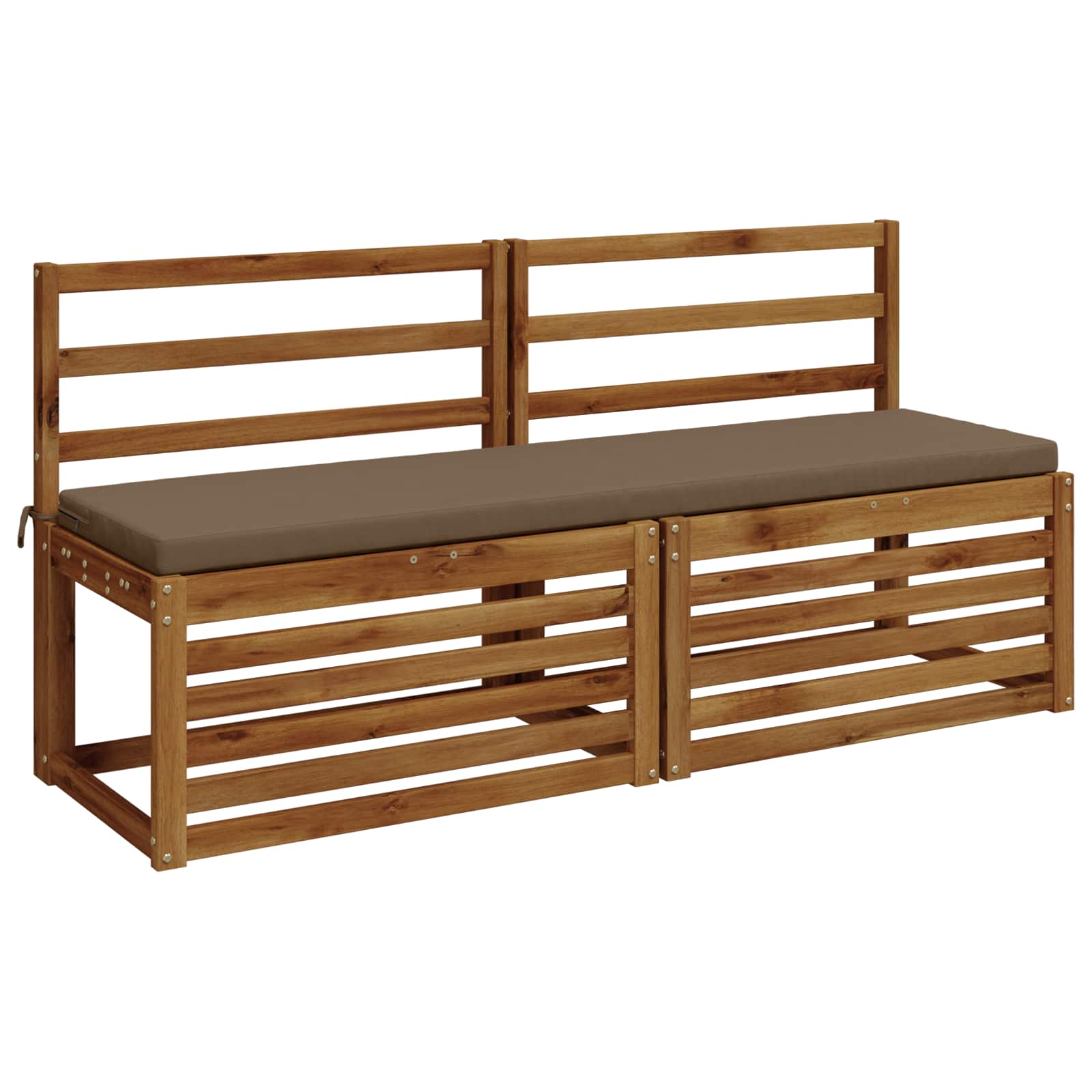 Cuscino per panchina SOEST 100% Poliestere Tortora