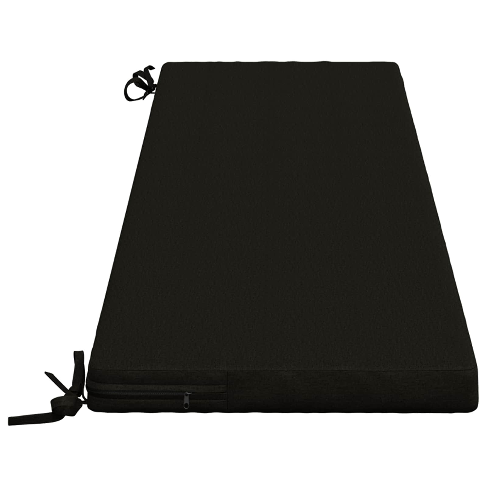 Cuscino per panchina SOEST 100% Poliestere Nero 160 x 40 x 5 cm