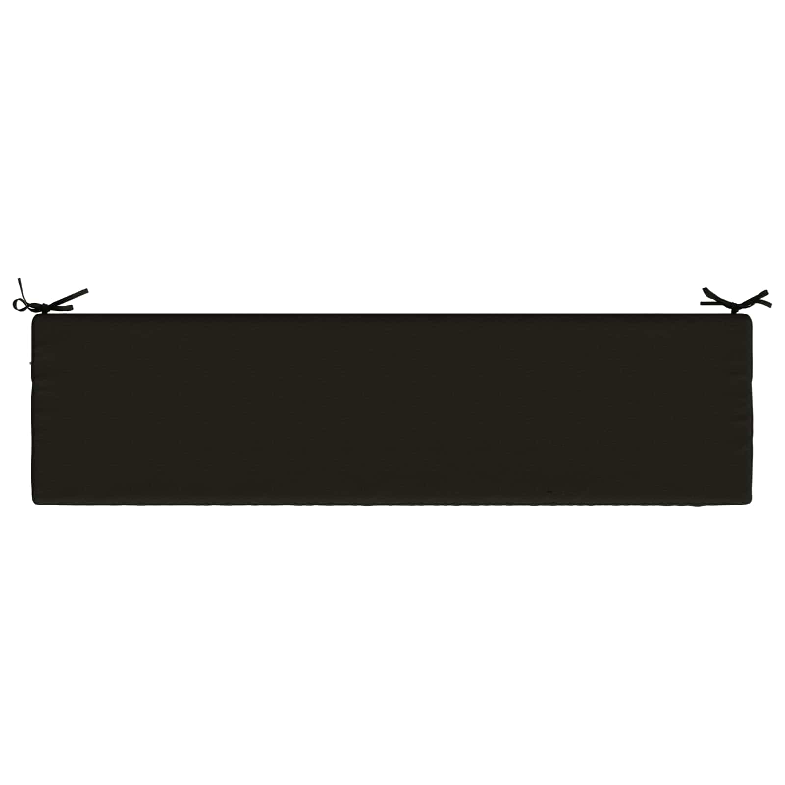Cuscino per panchina SOEST 100% Poliestere Nero 160 x 40 x 5 cm