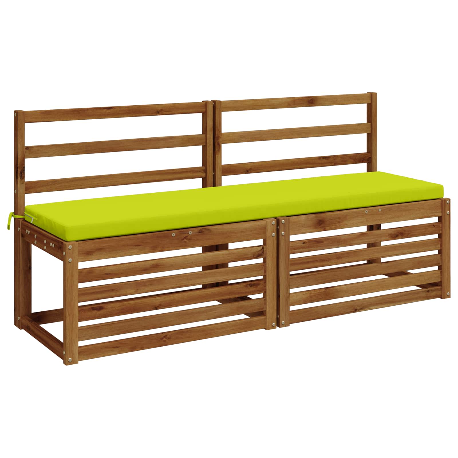 Cuscino per panchina SOEST 100% Poliestere Verde brillante.