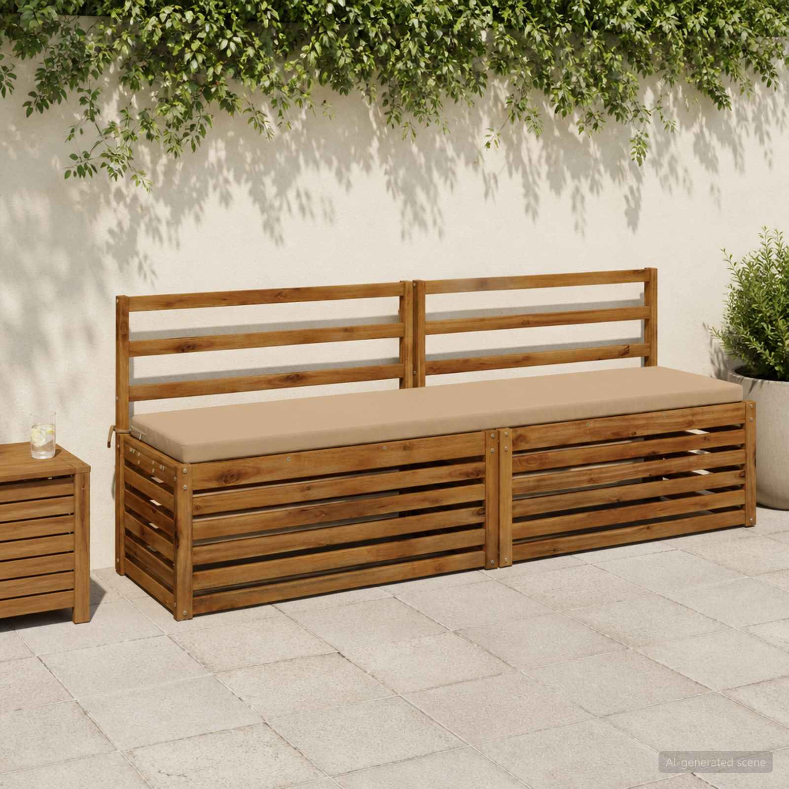 Cuscino per panchina SOEST 100% Poliestere Sabbia