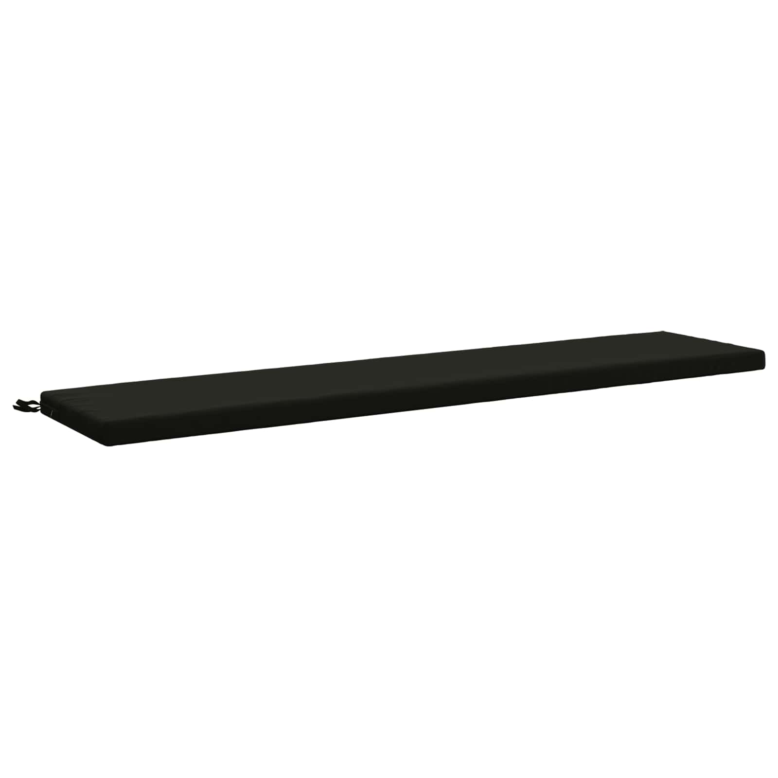 Cuscino per panchina SOEST 100% Poliestere Nero 170 x 40 x 5 cm