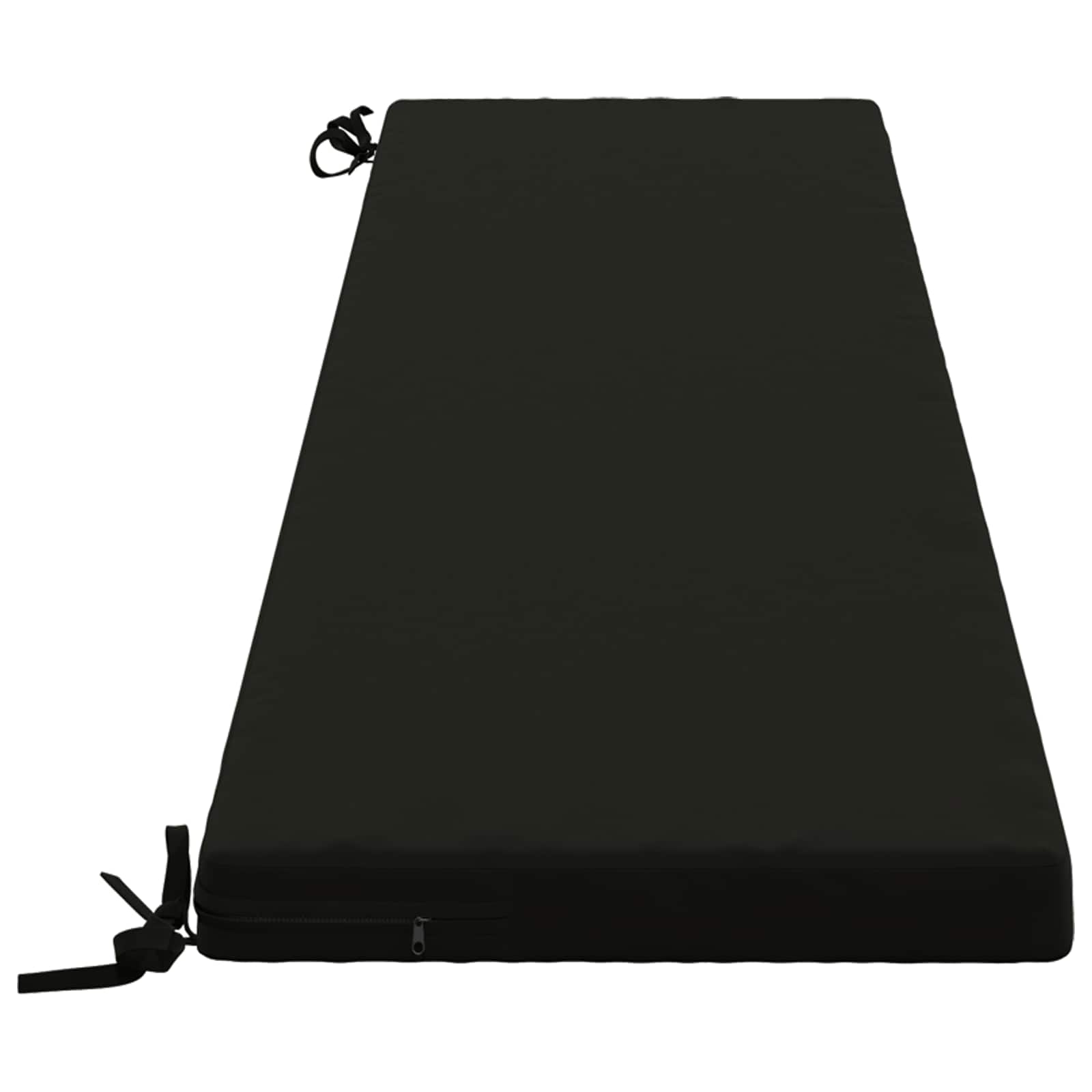 Cuscino per panchina SOEST 100% Poliestere Nero 170 x 40 x 5 cm