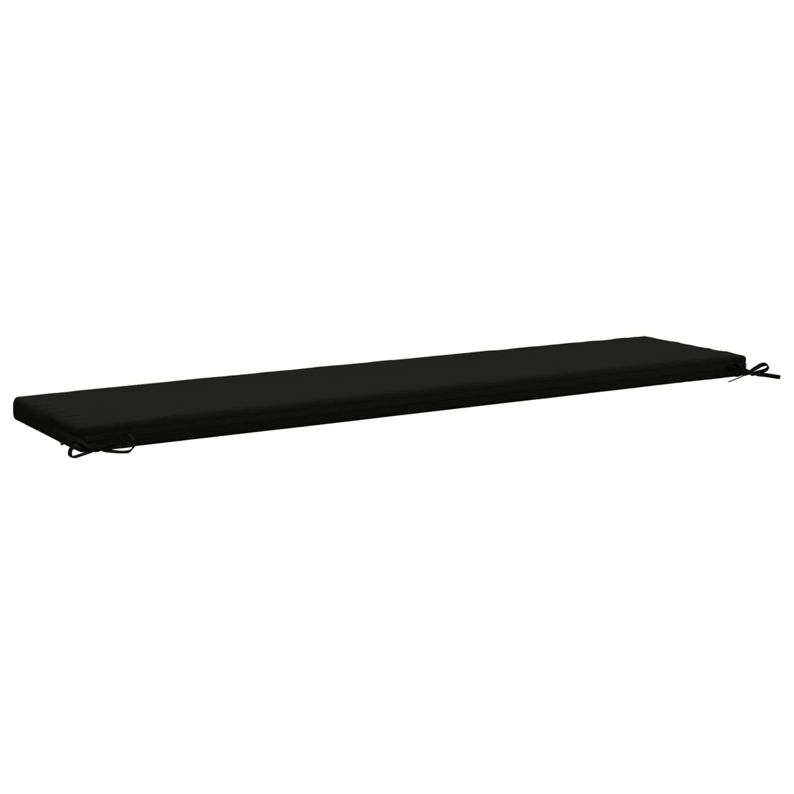 Cuscino per panchina SOEST 100% Poliestere Nero 170 x 40 x 5 cm