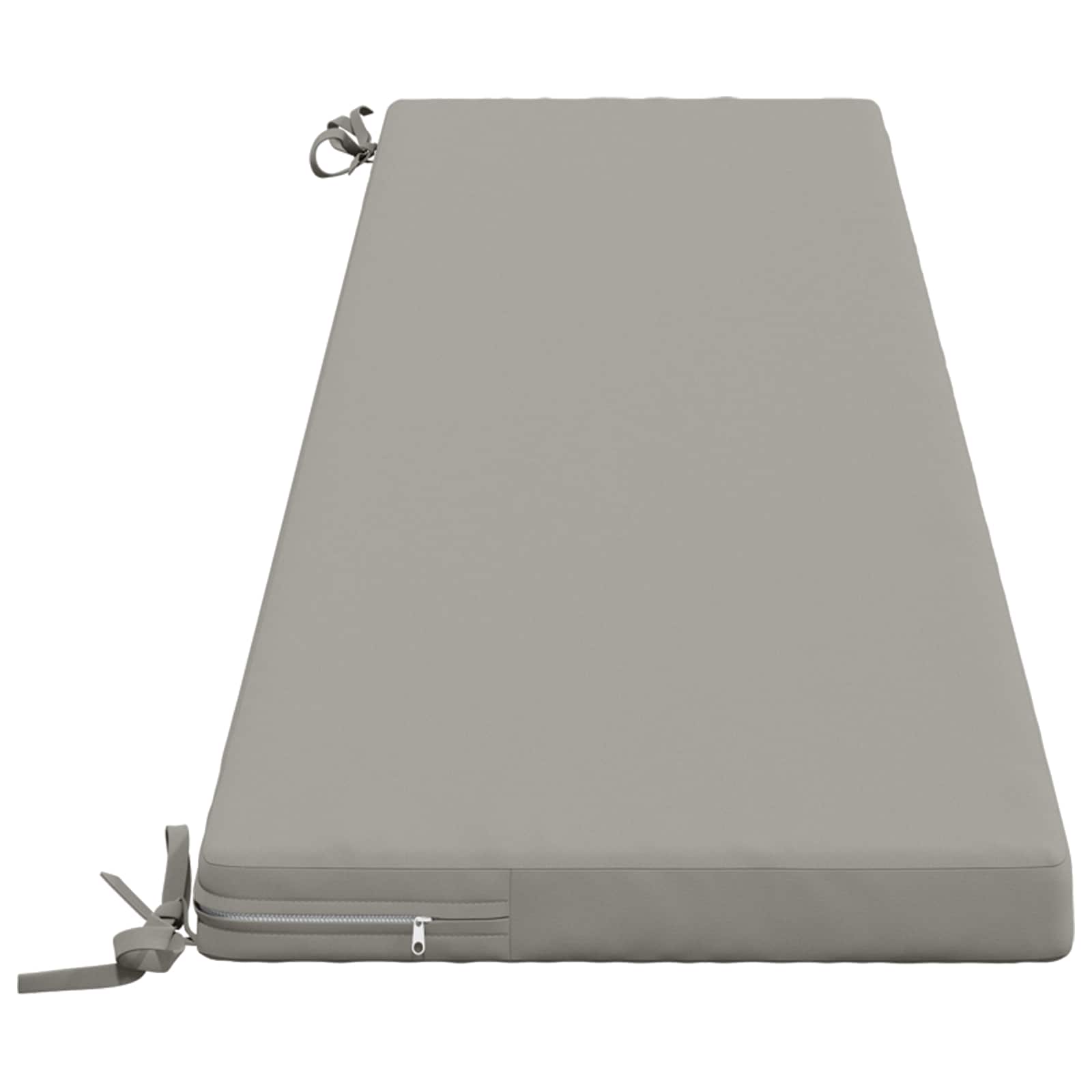 Cuscino per panchina SOEST 100% Poliestere Grigio