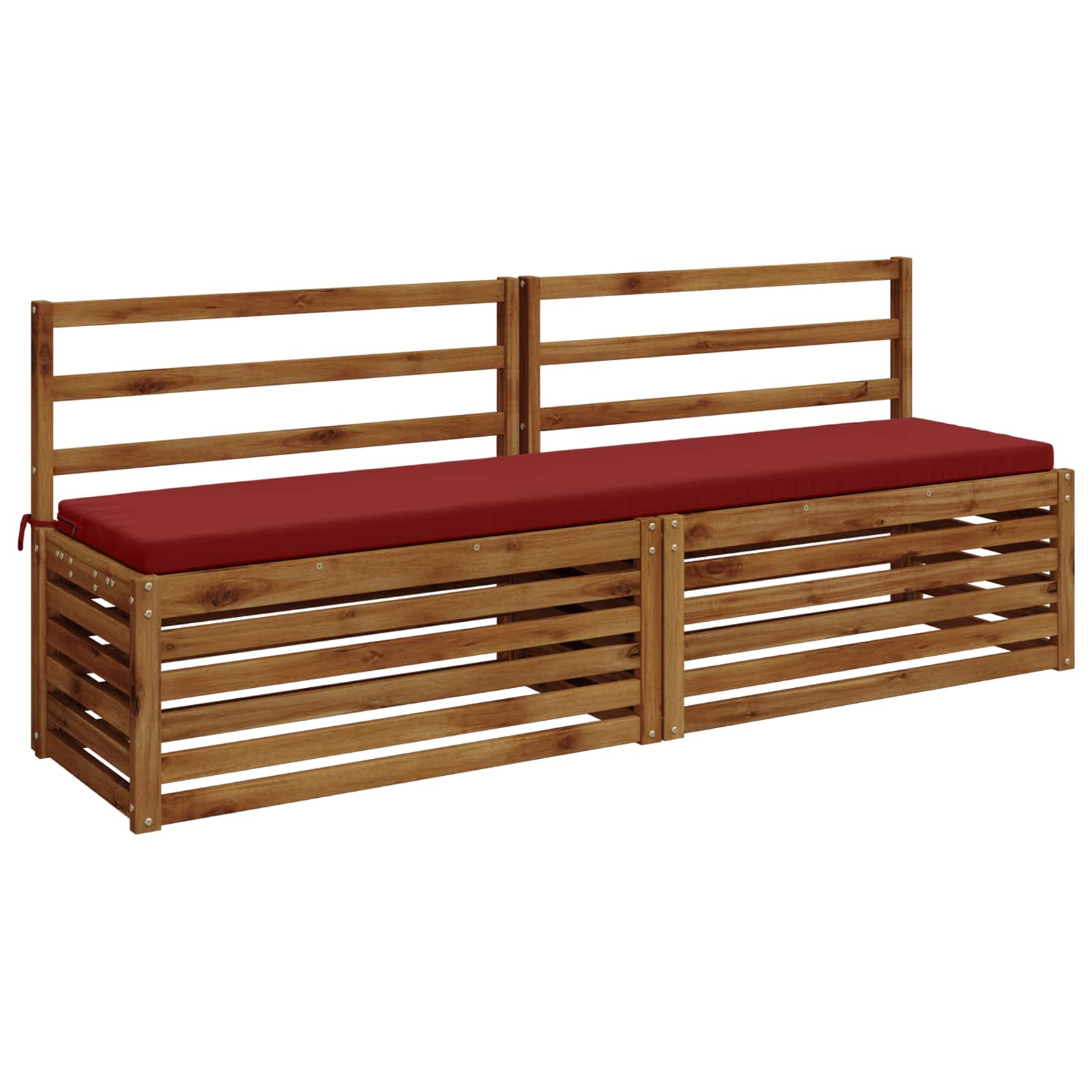 Cuscino per panchina SOEST 100% Poliestere Rosso Vino