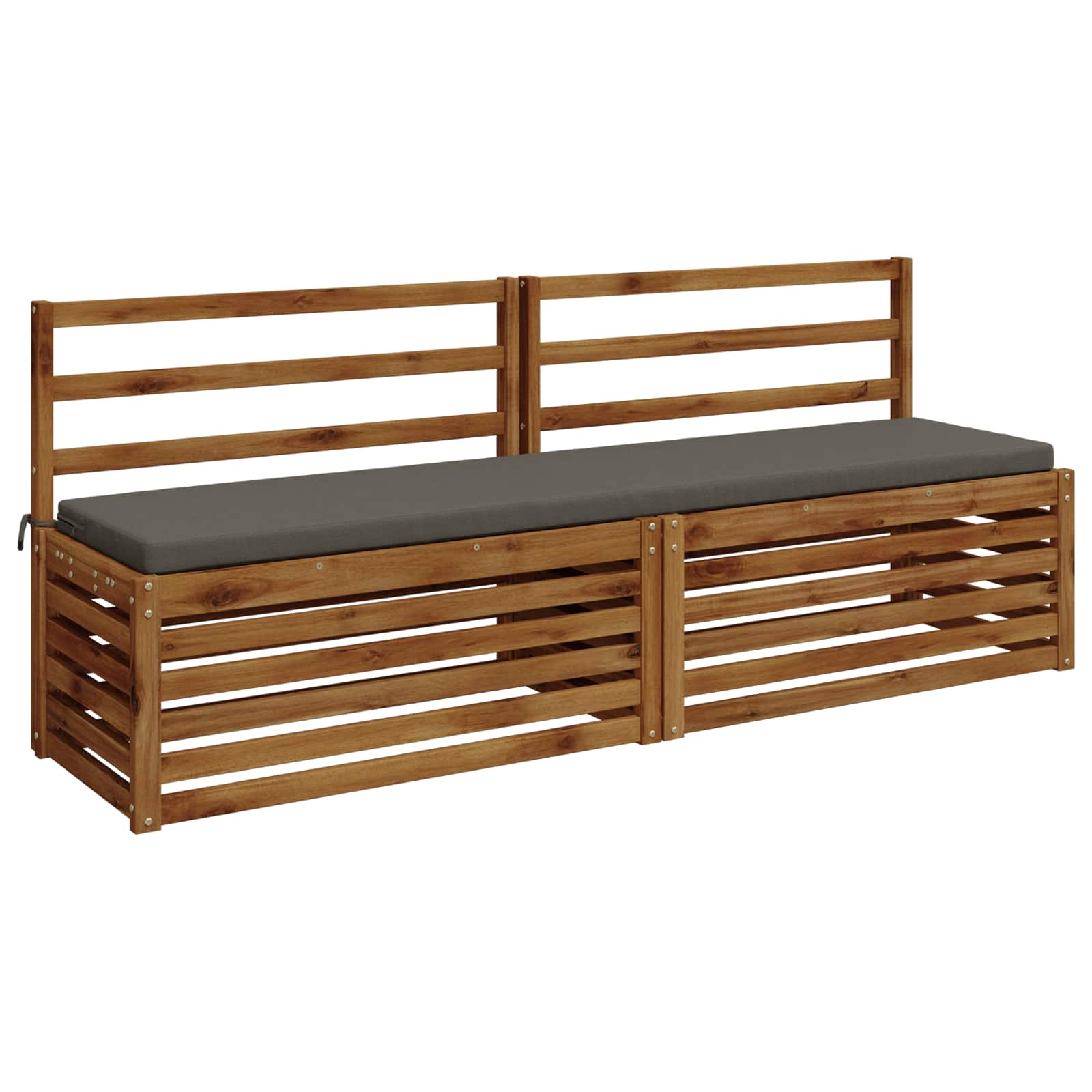 Cuscino per panchina SOEST 100% Poliestere Grigio