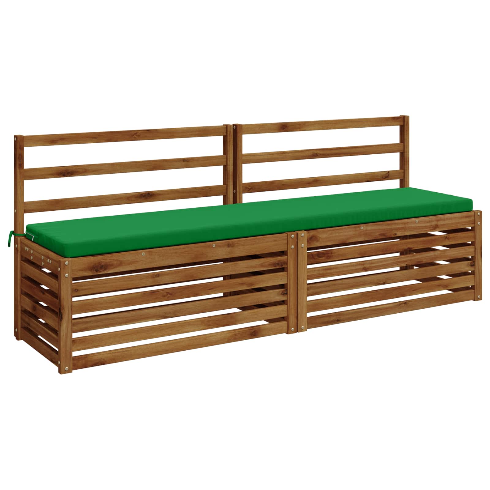 Cuscini per Panchina a 2 Pezzi SOEST 2 pz 100% Poliestere Verde