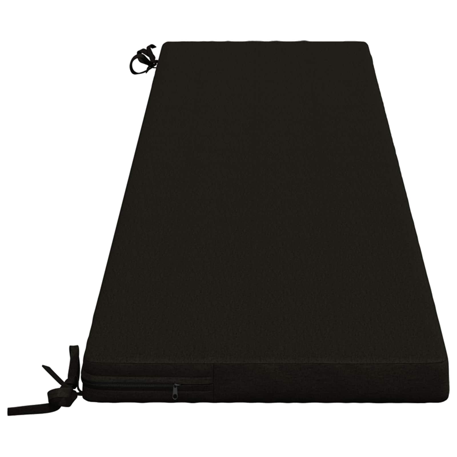 Cuscino per panchina SOEST 100% Poliestere Nero 200 x 40 x 5 cm