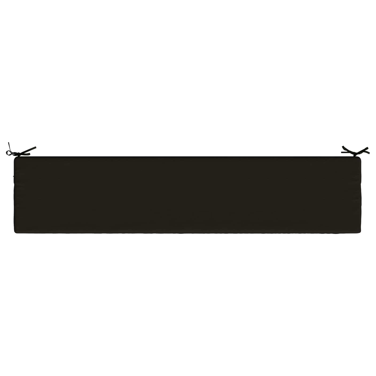 Cuscino per panchina SOEST 100% Poliestere Nero 200 x 40 x 5 cm