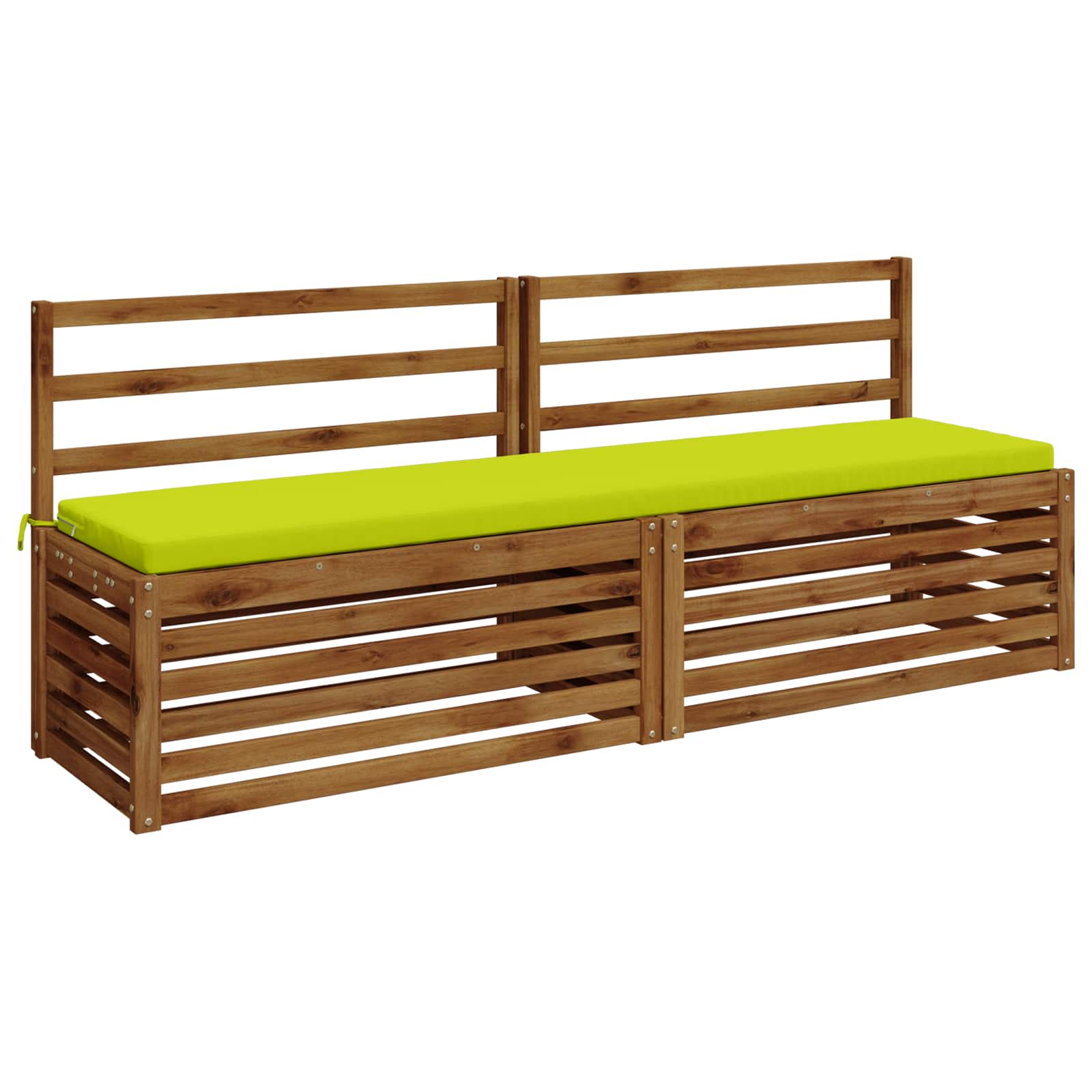 Cuscino per panchina SOEST 100% Poliestere Verde brillante.