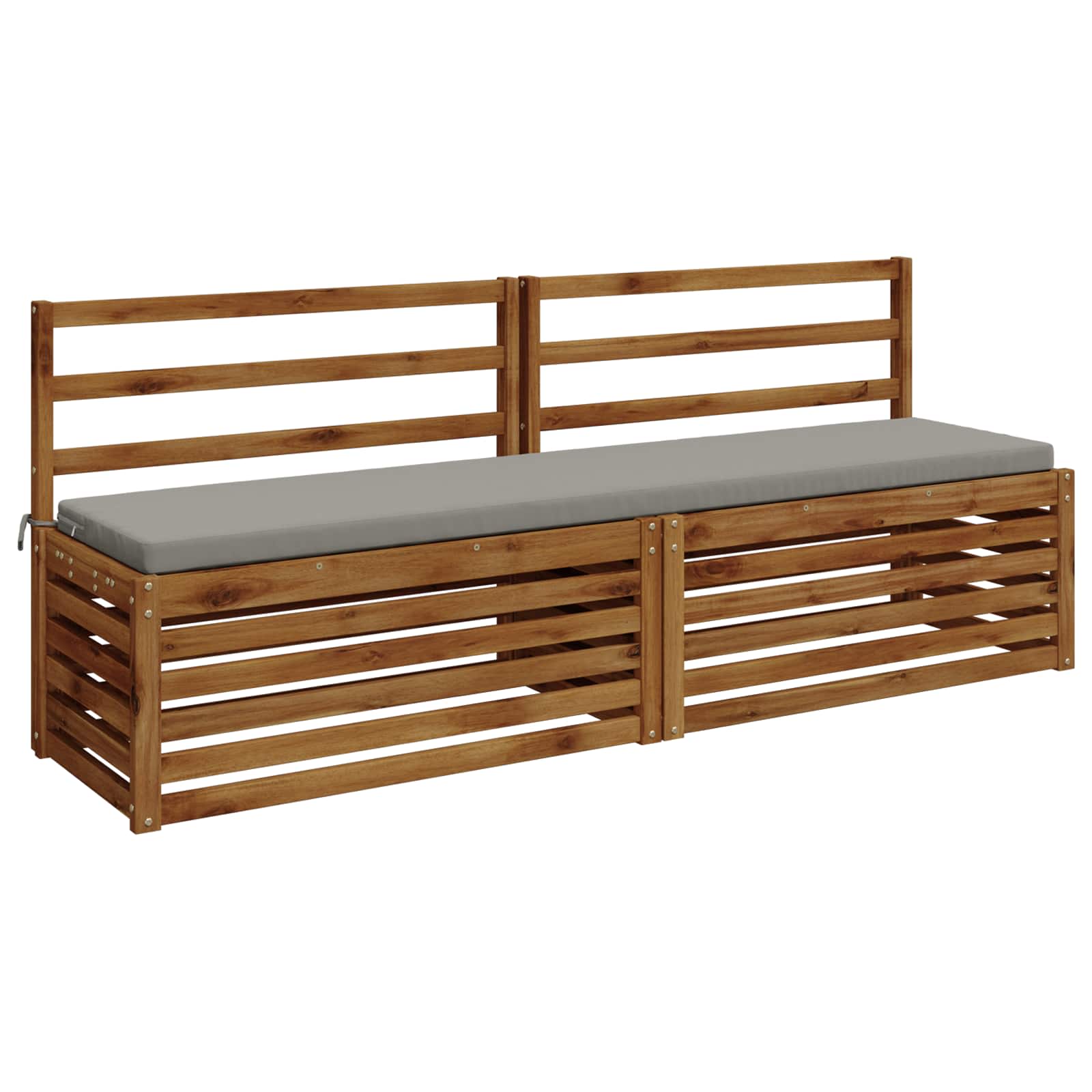 Cuscino per panchina SOEST 100% Poliestere Grigio