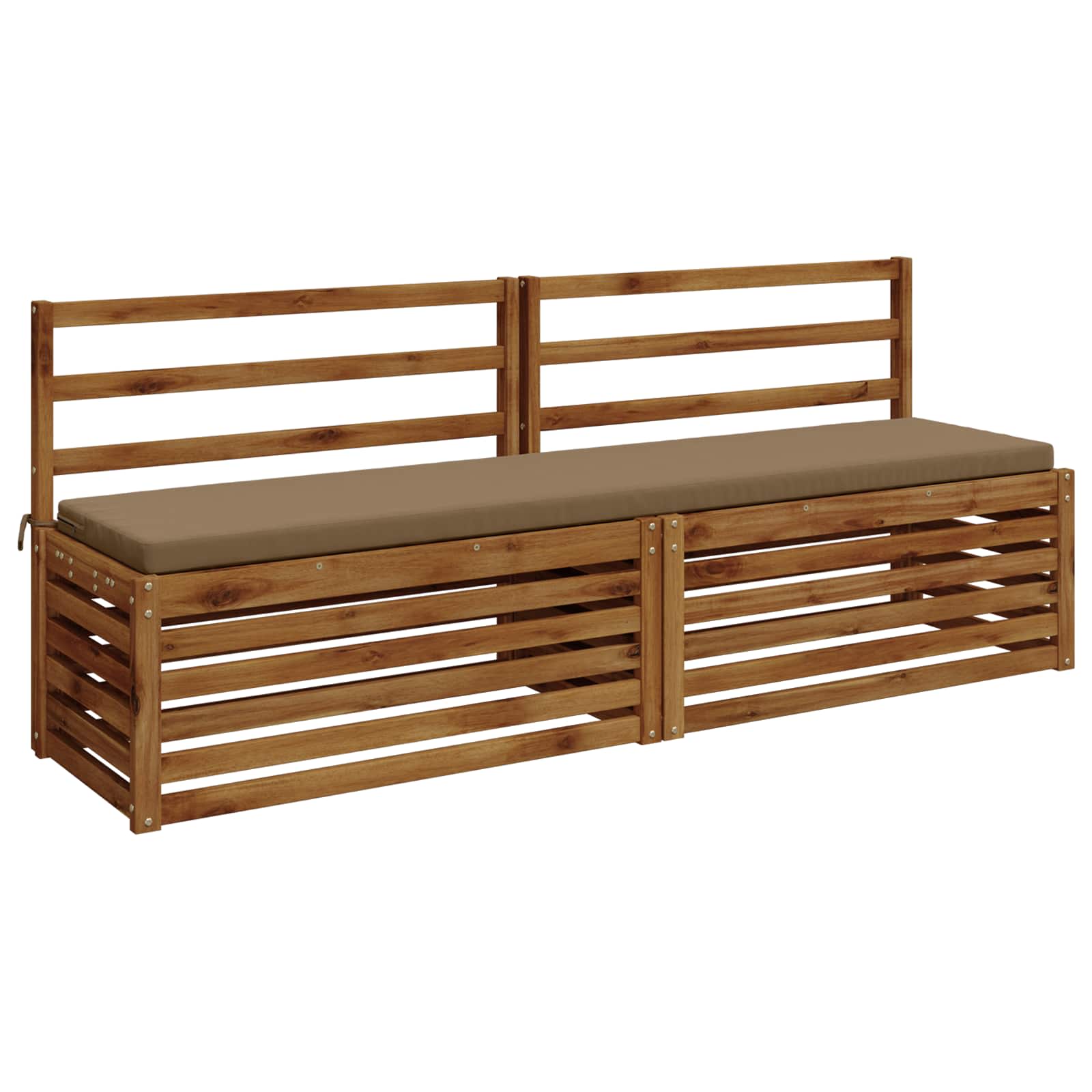 Cuscino per panchina SOEST 100% Poliestere Tortora