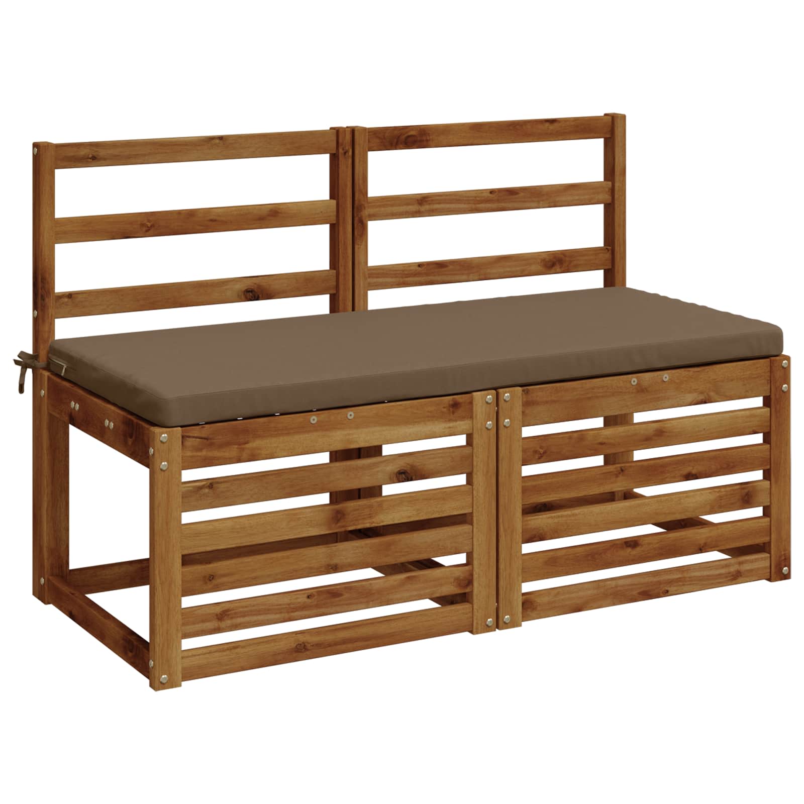 Cuscino per panchina SOEST 100% Poliestere Tortora