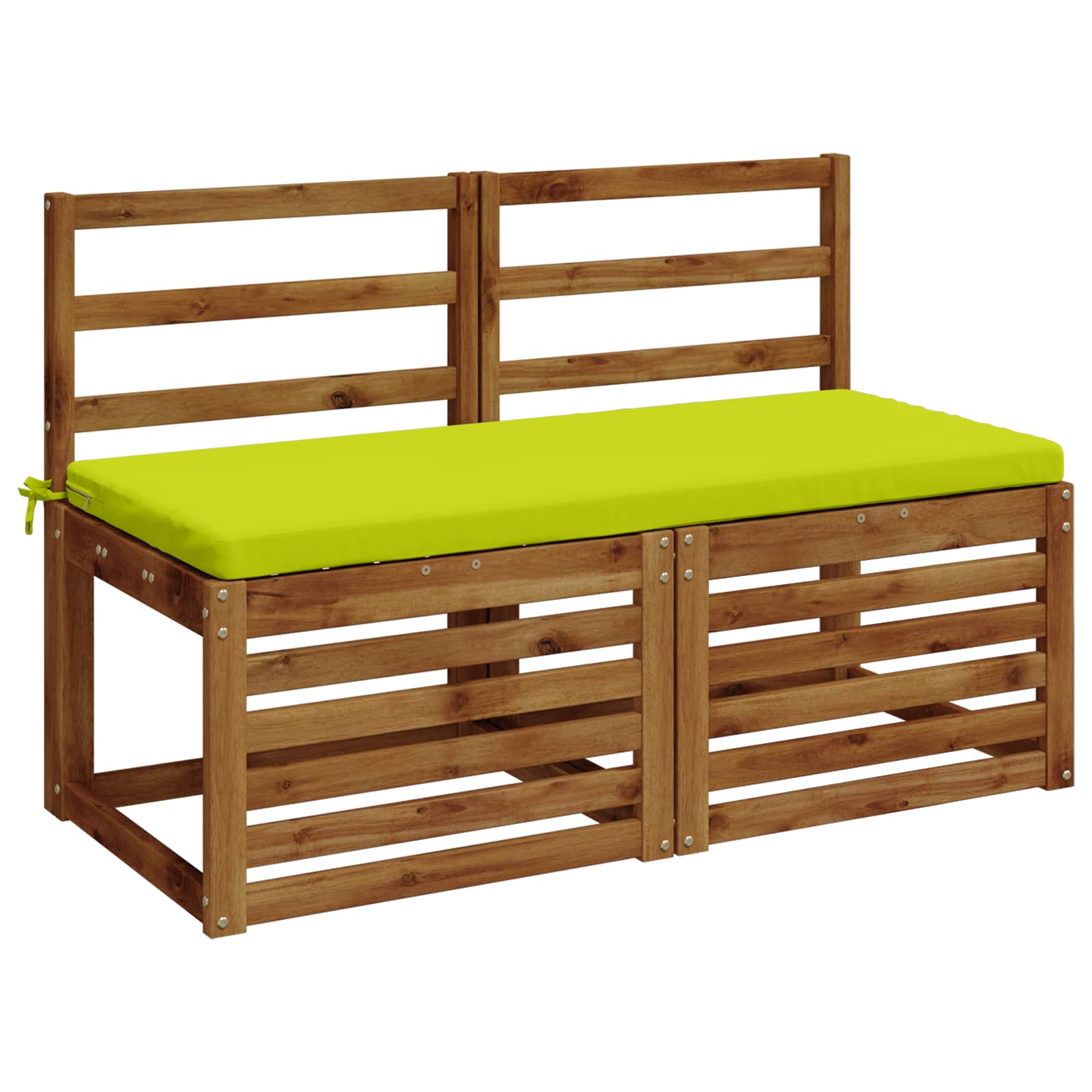 Cuscino per panchina SOEST 100% Poliestere Verde brillante.