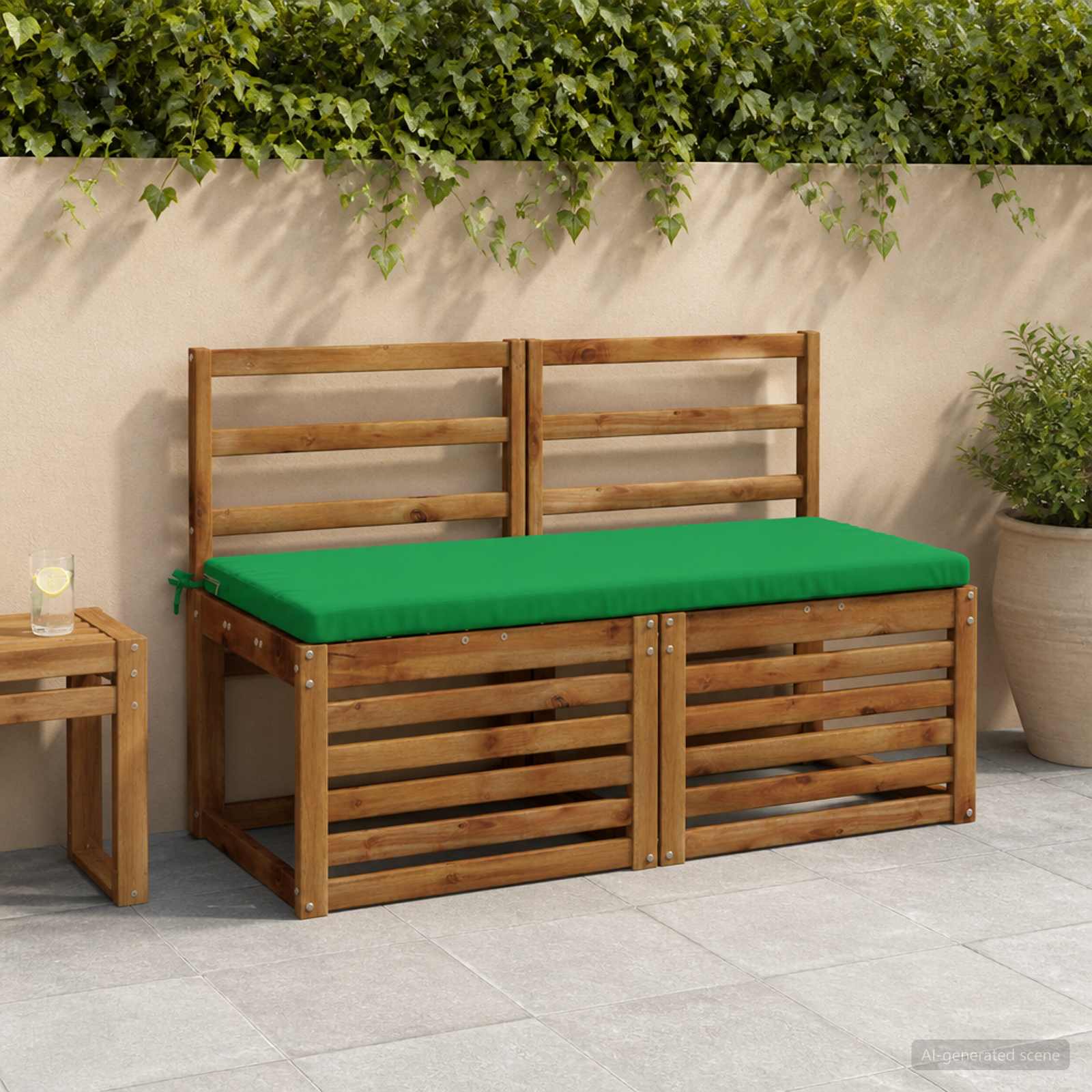 Cuscino per panchina SOEST 100% Poliestere Verde
