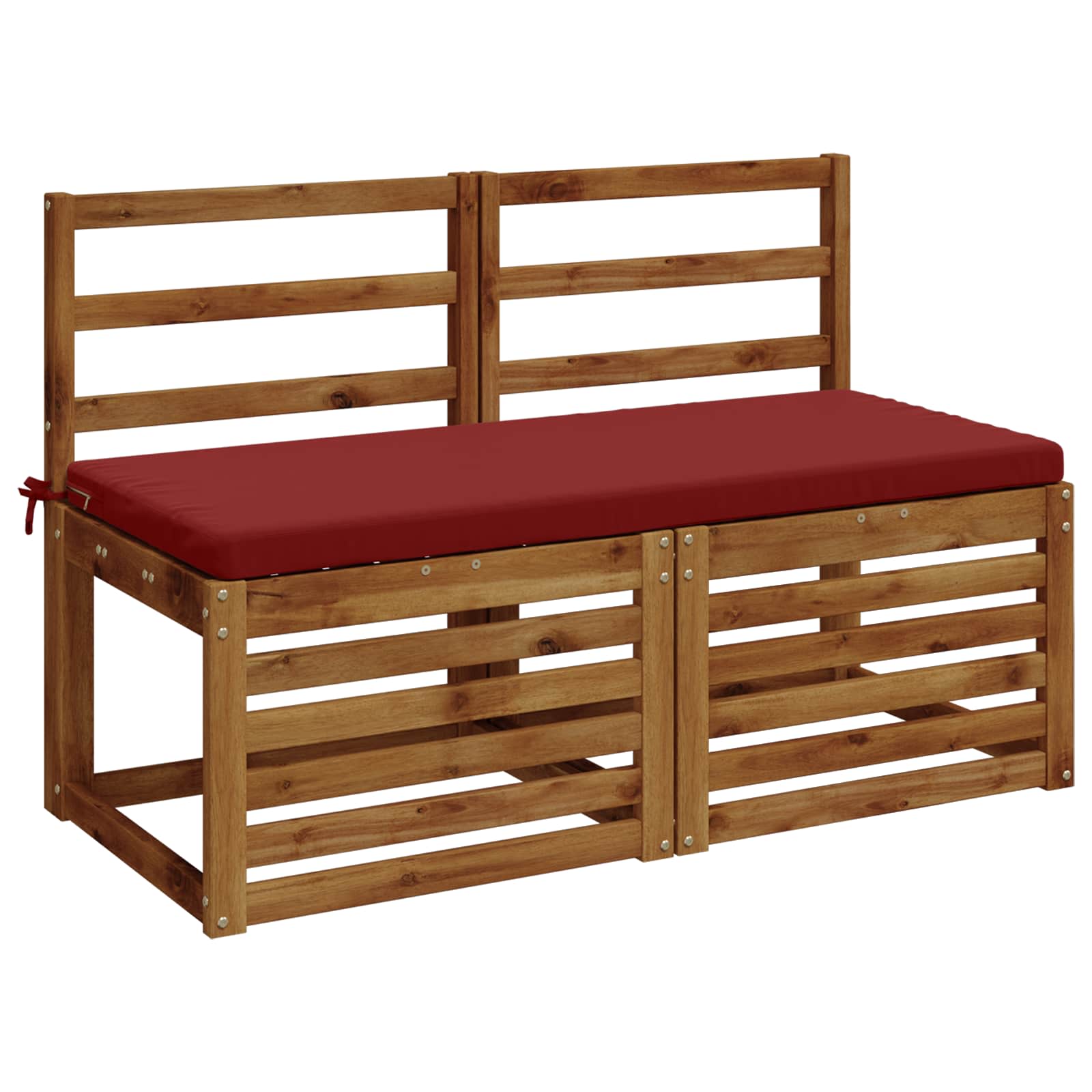 Cuscino per panchina SOEST 100% Poliestere Rosso Vino