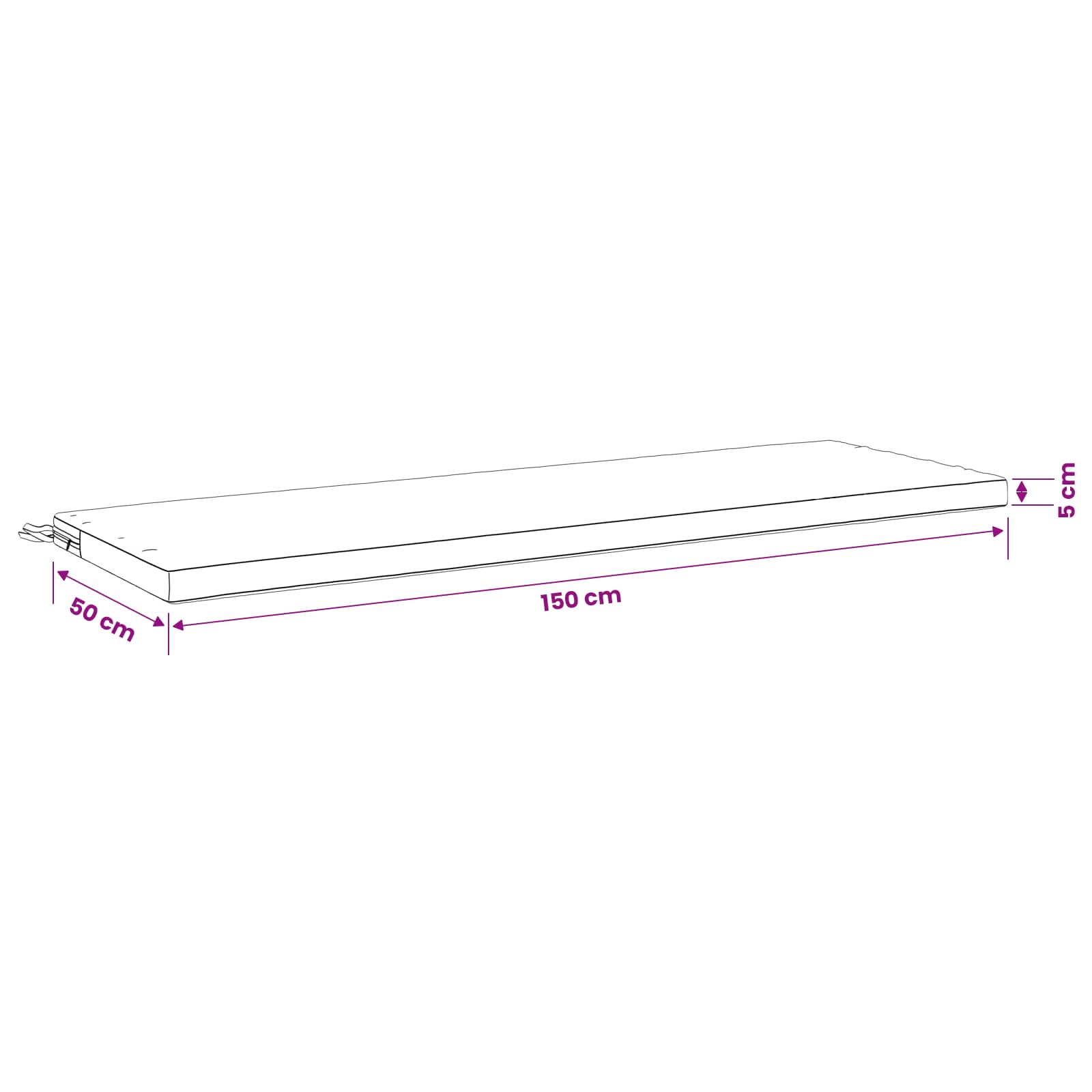 Cuscino per panchina SOEST 100% Poliestere Multicolore
