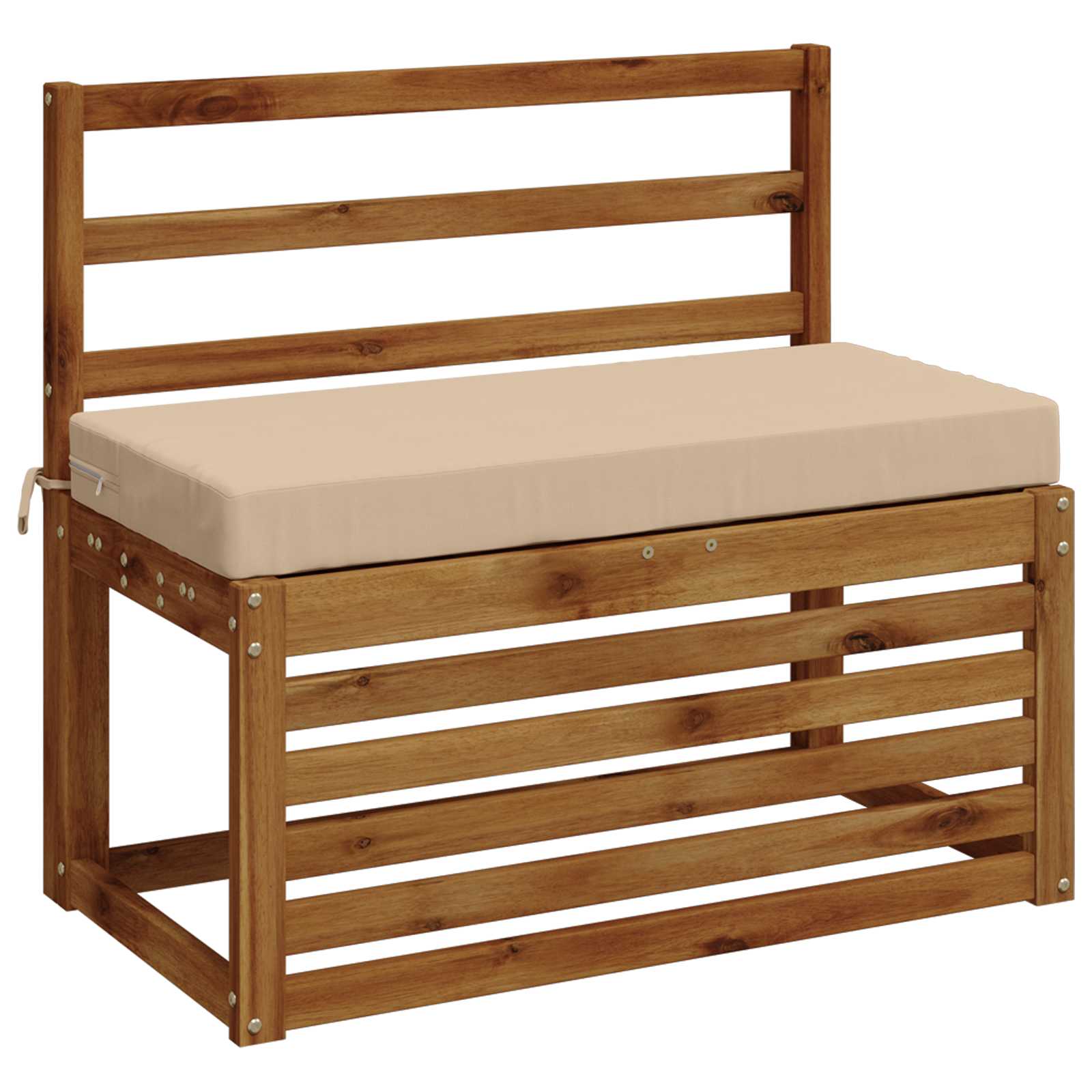 Cuscino per panchina SOEST 100% Poliestere Crema 80 x 40 x 8 cm