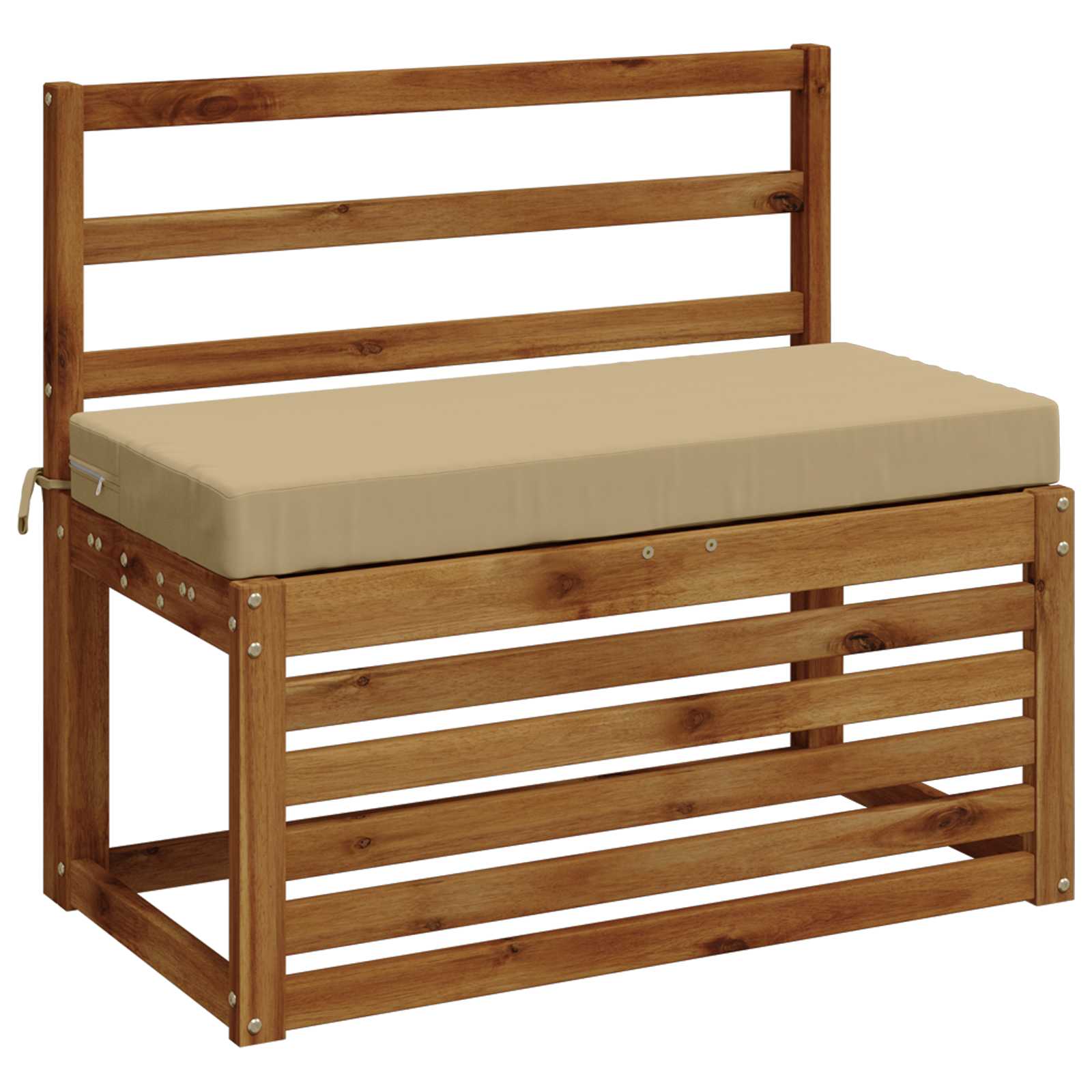 Cuscino per panchina SOEST 100% Poliestere Beige 80 x 40 x 8 cm