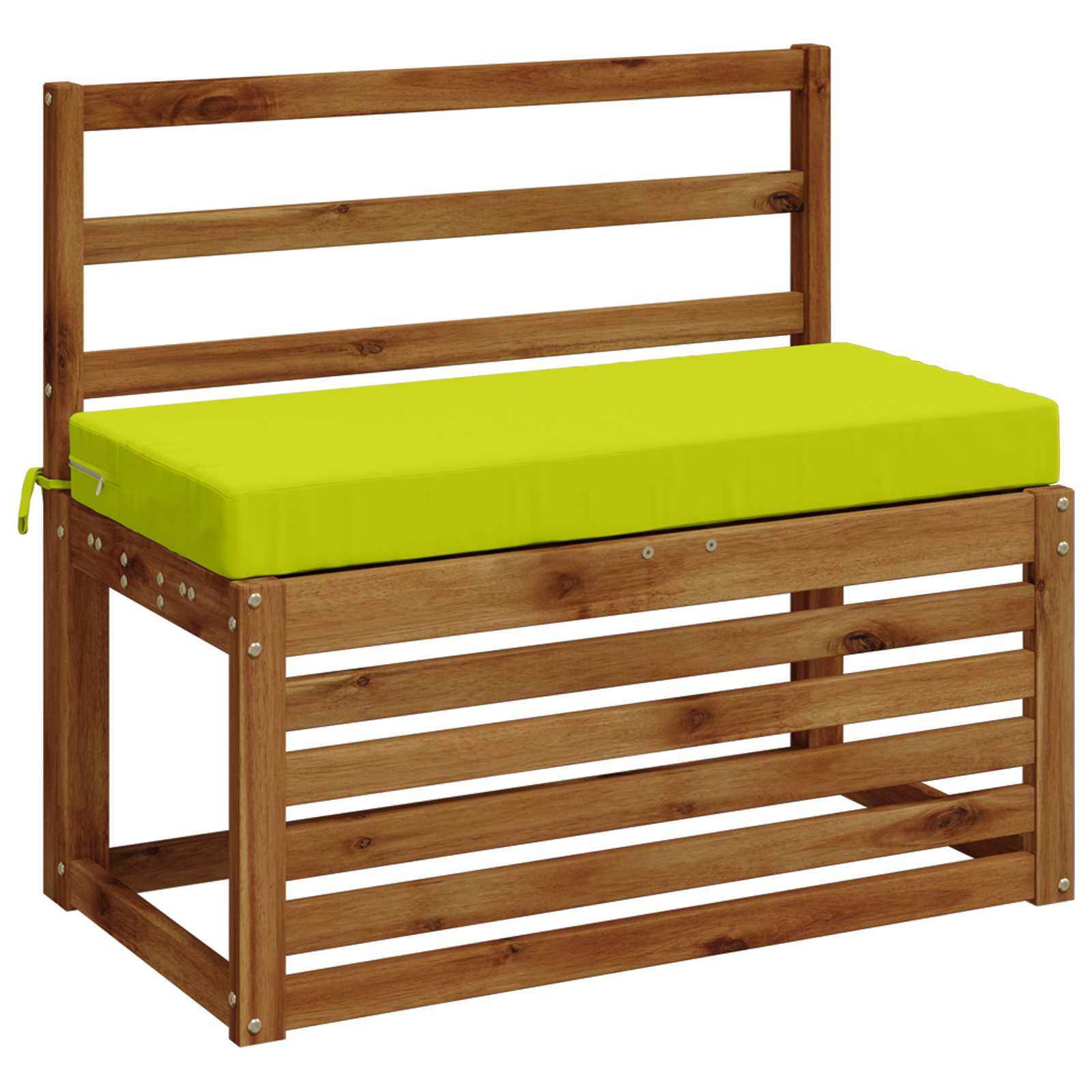 Cuscino per panchina SOEST 100% Poliestere Verde brillante.