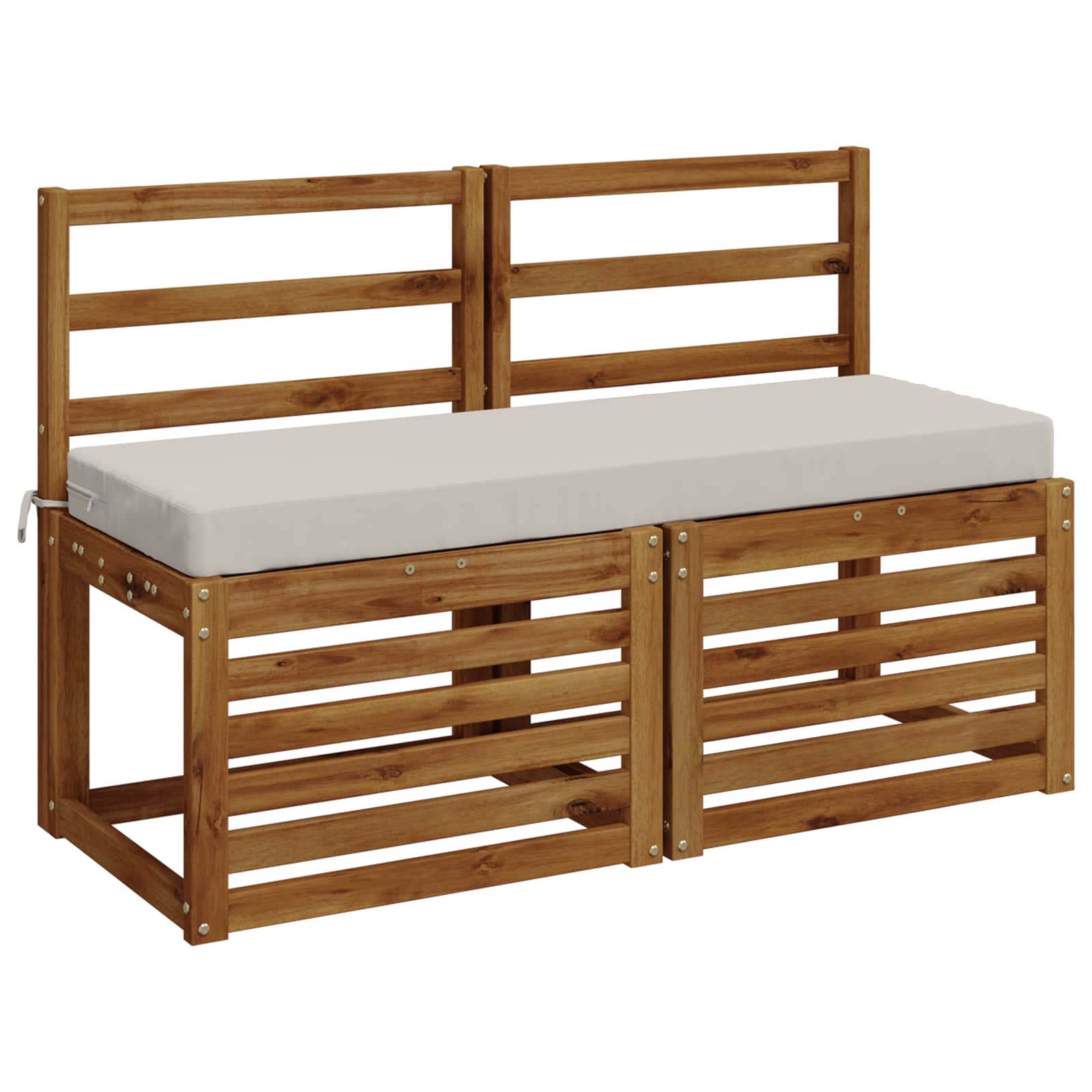 Cuscino per panchina SOEST 100% Poliestere Bianco