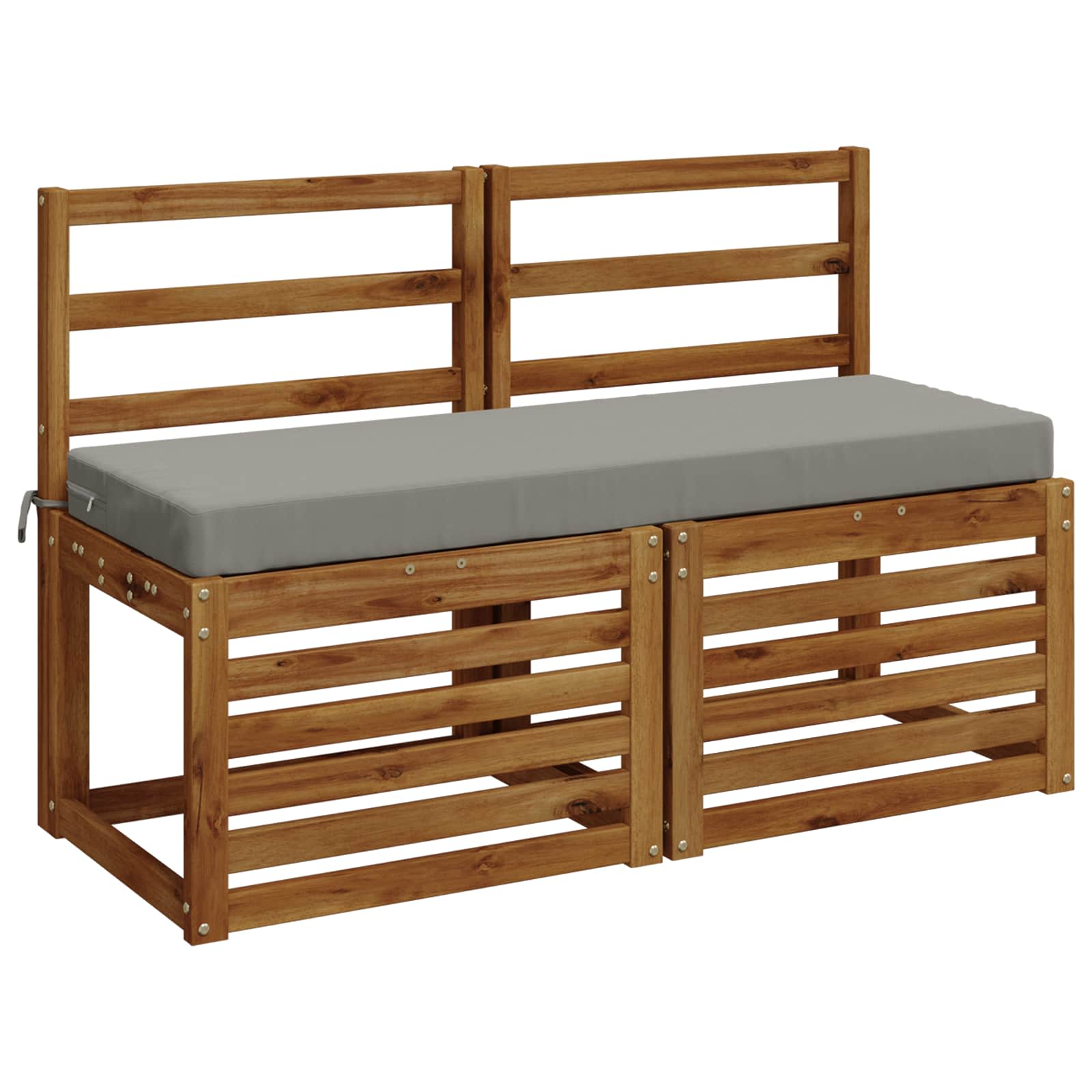 Cuscino per panchina SOEST 100% Poliestere Grigio