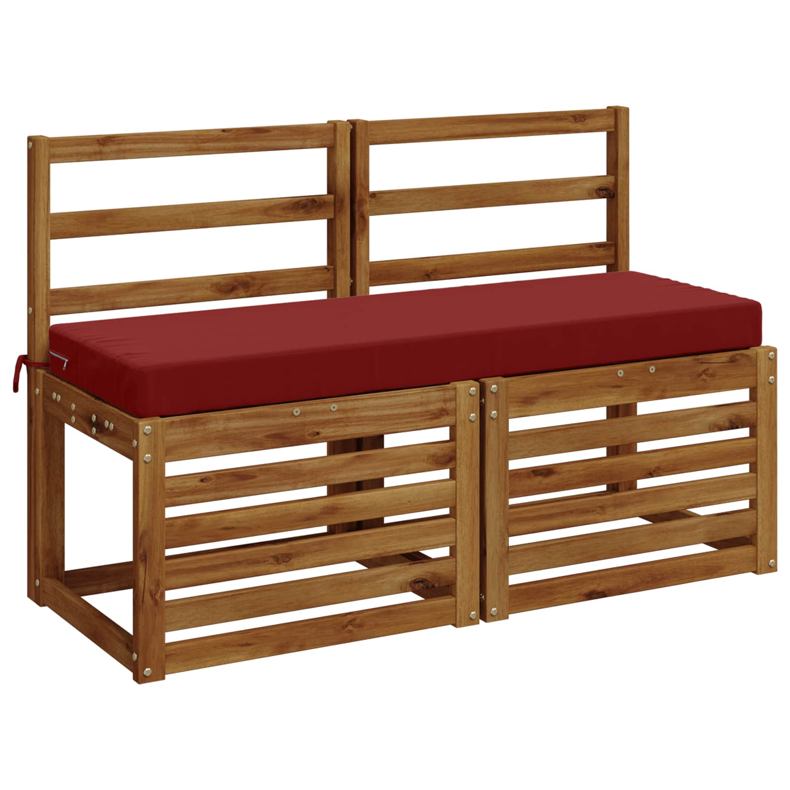 Cuscino per panchina SOEST 100% Poliestere Rosso Vino