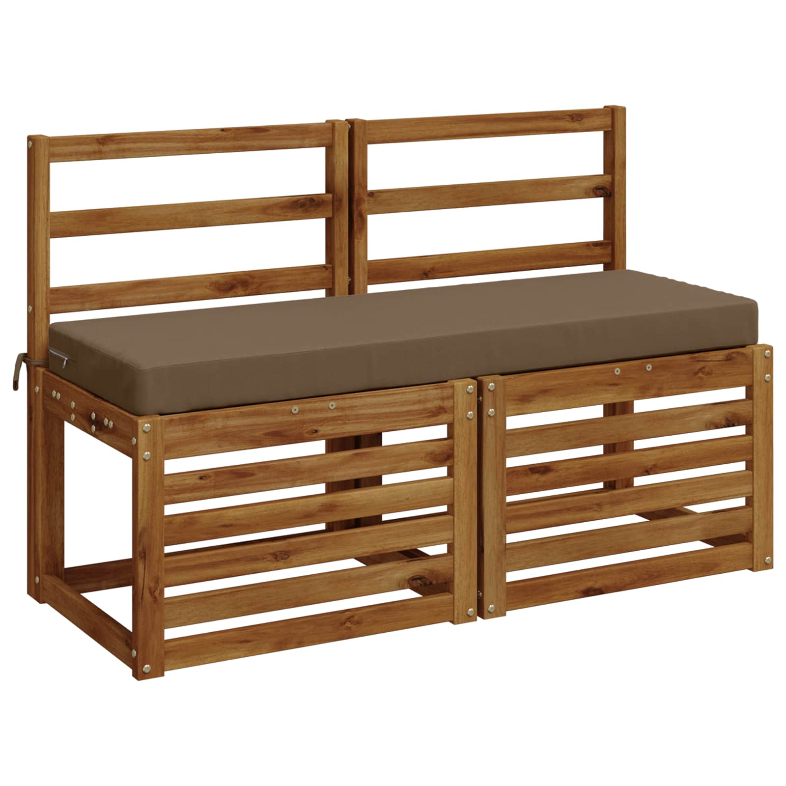 Cuscino per panchina SOEST 100% Poliestere Tortora