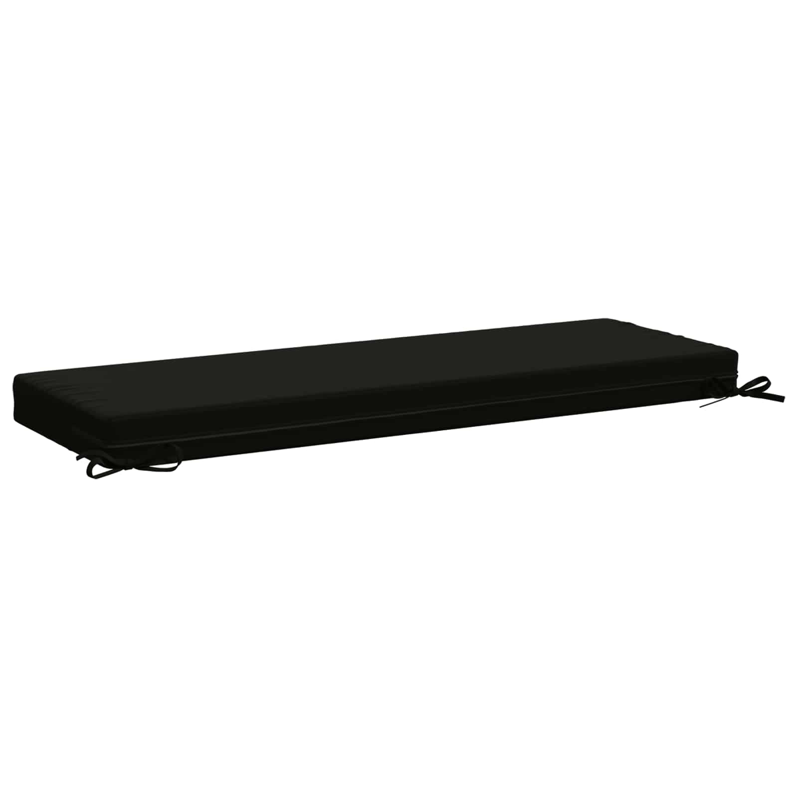 Cuscino per panchina SOEST 100% Poliestere Nero 110 x 40 x 8 cm