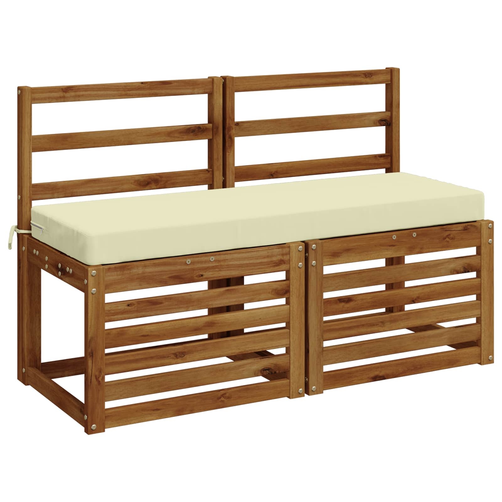 Cuscino per panchina SOEST 100% Poliestere Crema