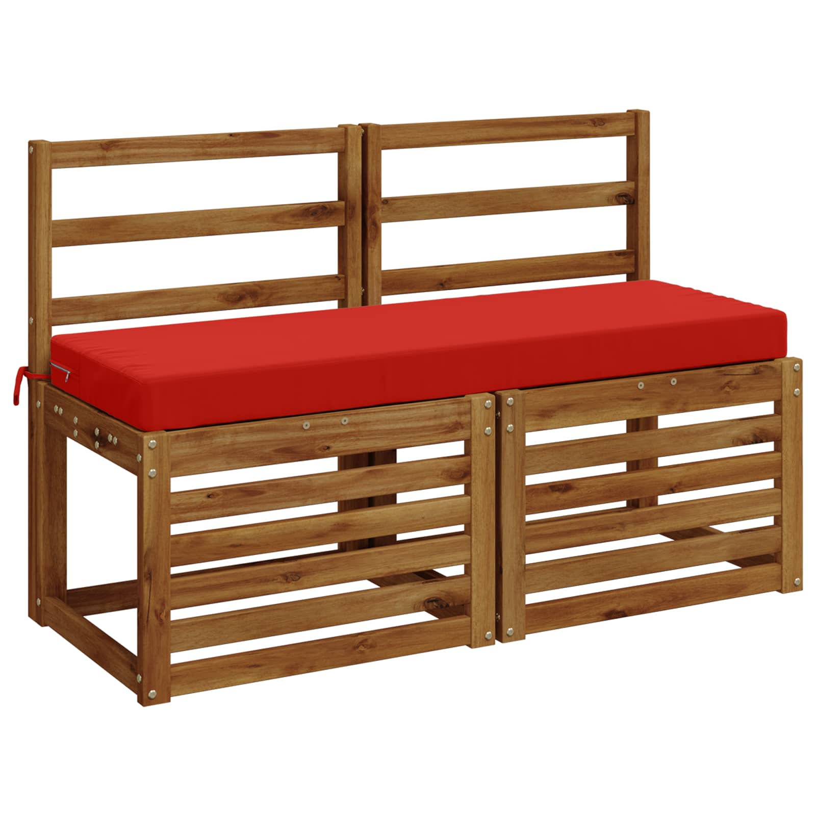 Cuscino per panchina SOEST 100% Poliestere Rosso