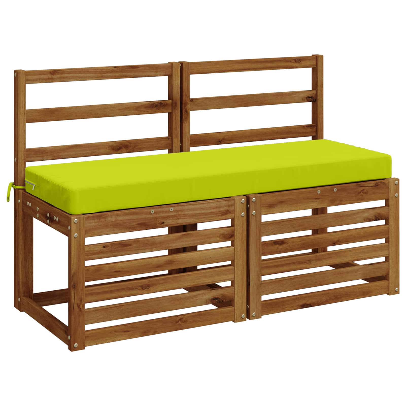 Cuscino per panchina SOEST 100% Poliestere Verde brillante.