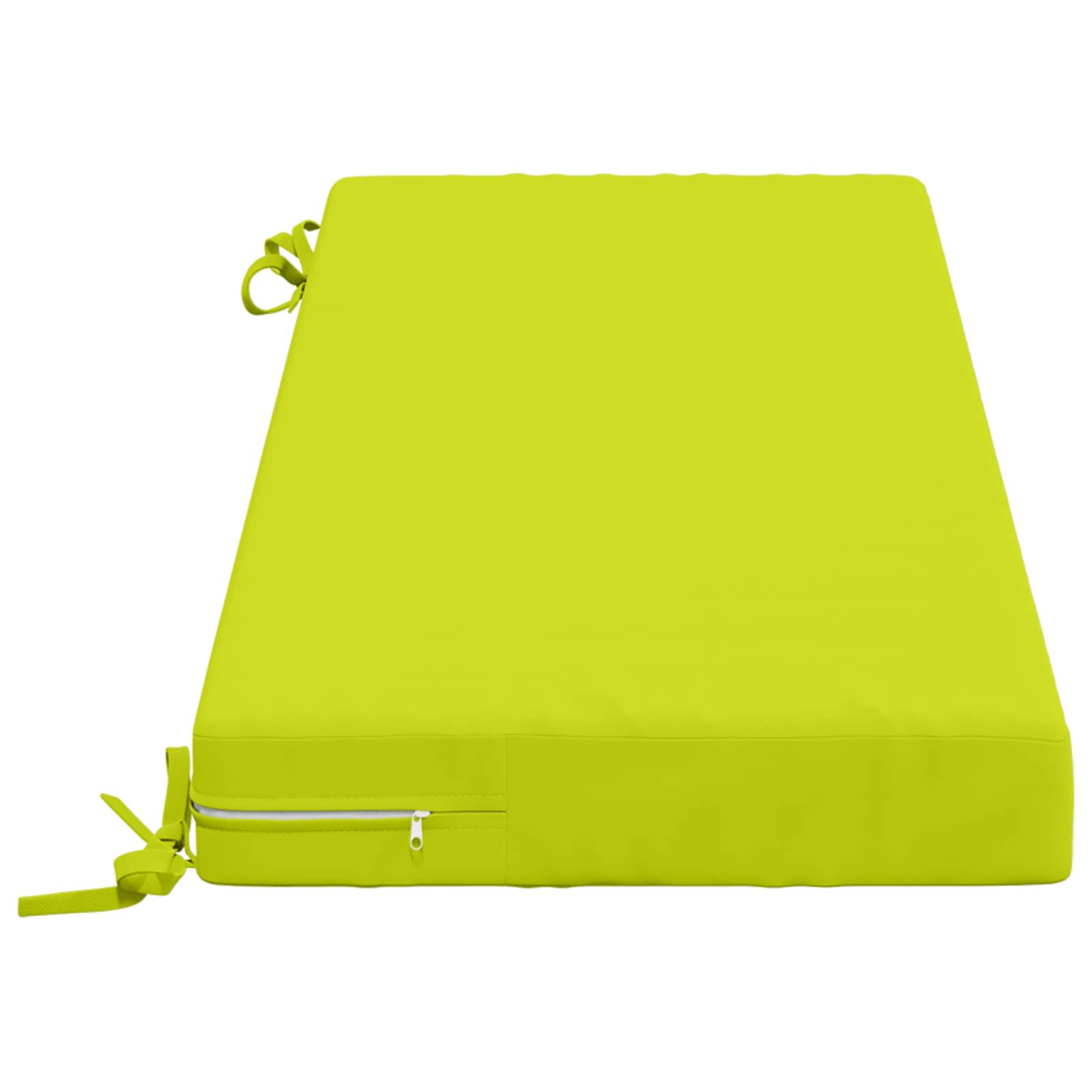 Cuscino per panchina SOEST 100% Poliestere Verde brillante.