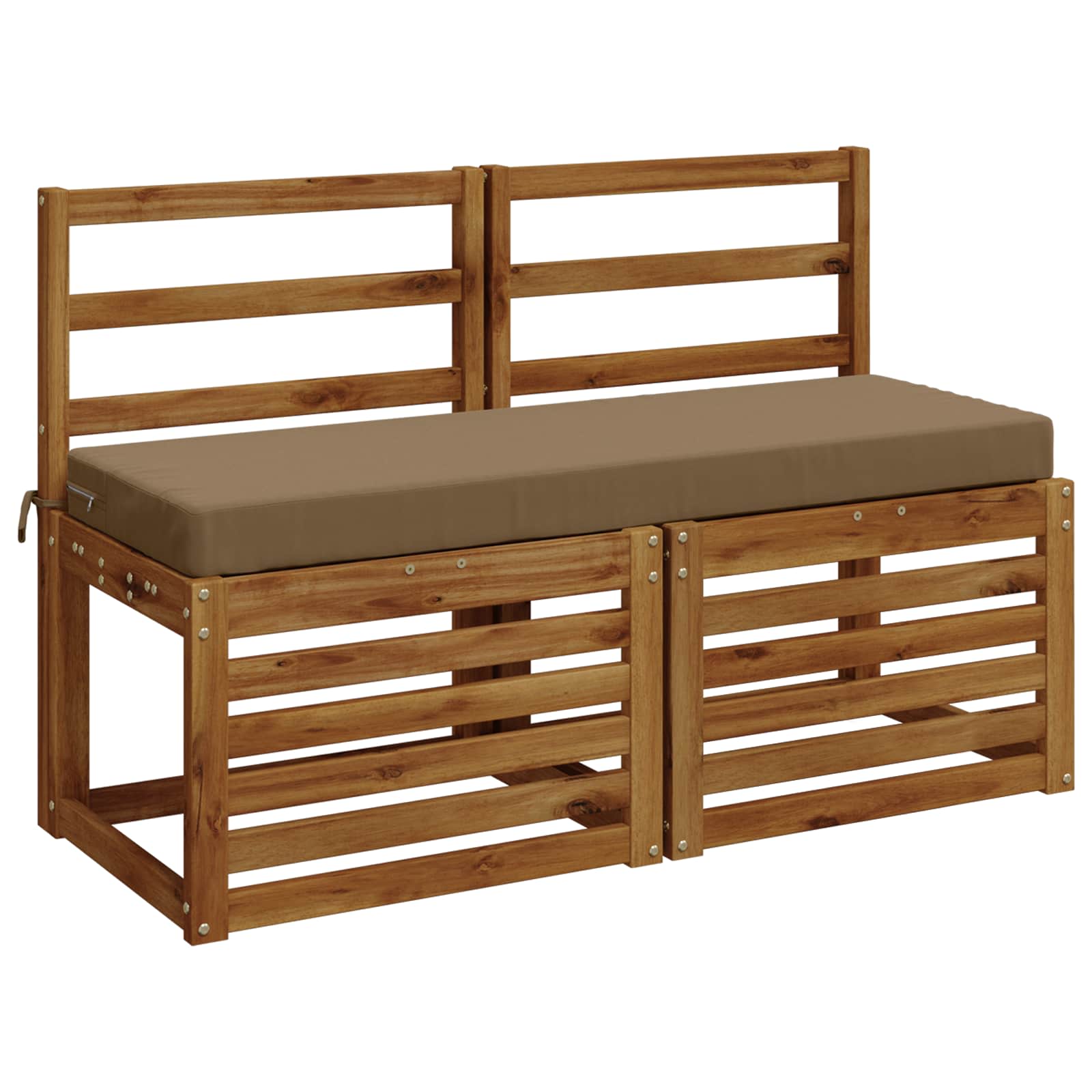 Cuscino per panchina SOEST 100% Poliestere Tortora
