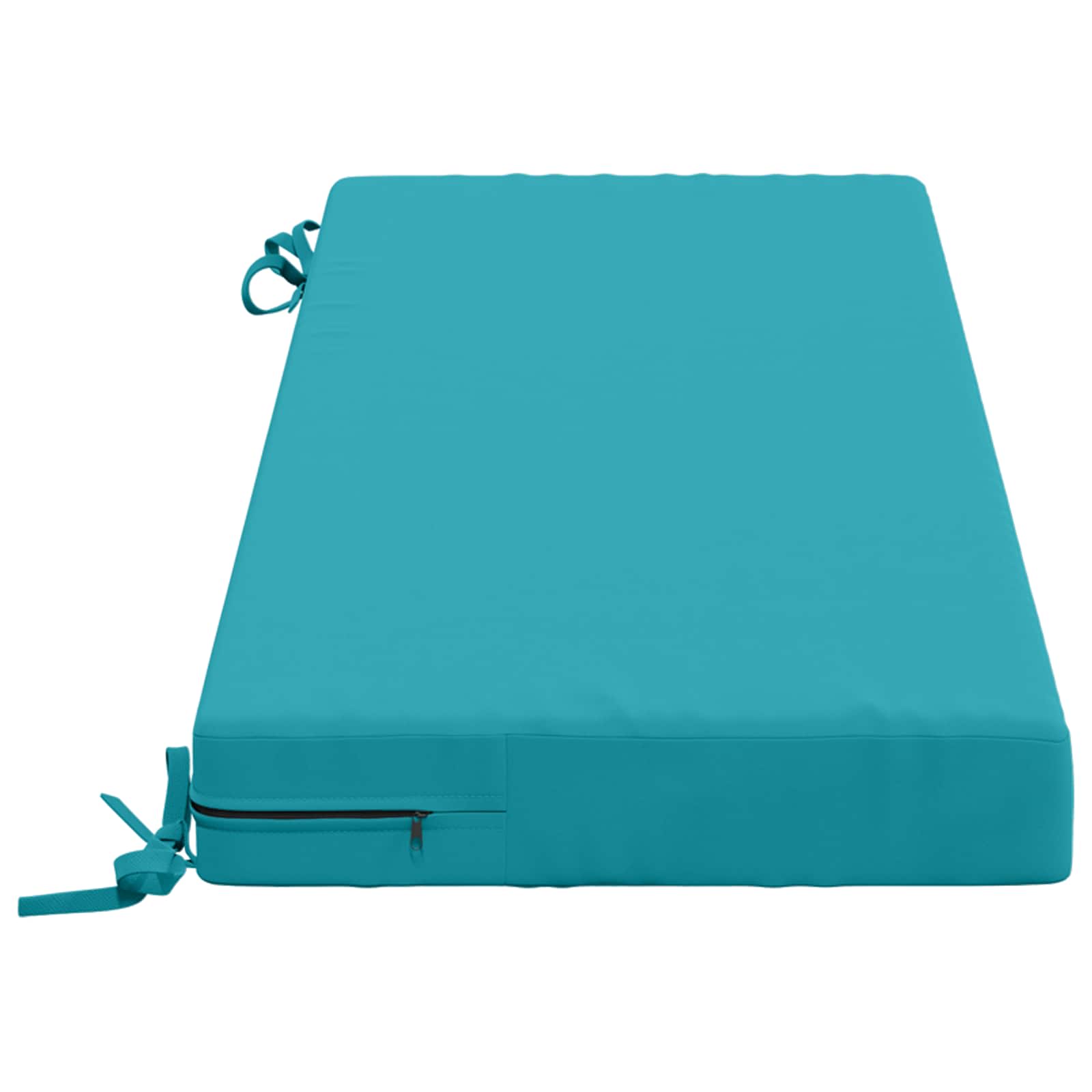Cuscino per panchina SOEST 100% Poliestere Turchese