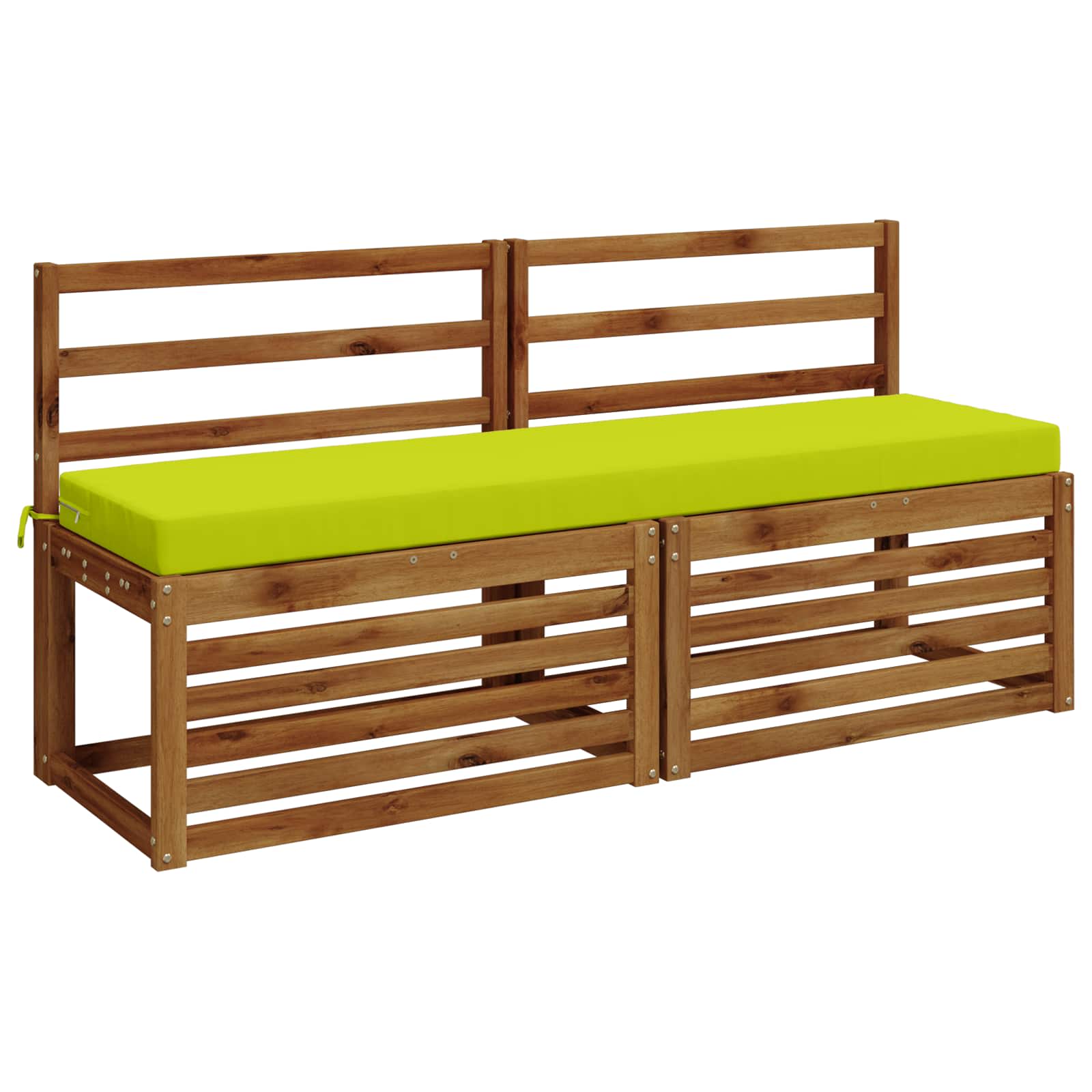 Cuscino per panchina SOEST 100% Poliestere Verde brillante.