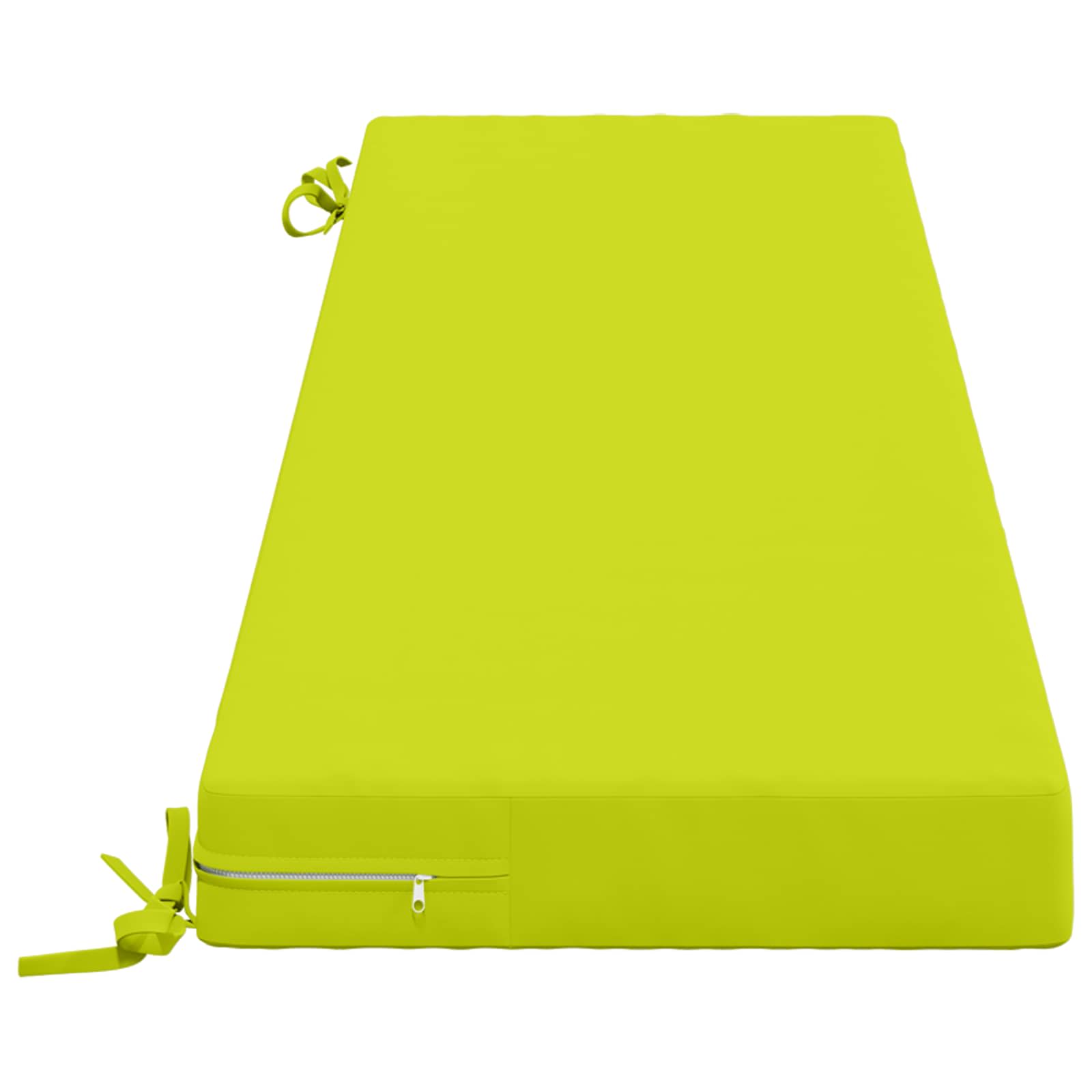 Cuscino per panchina SOEST 100% Poliestere Verde brillante.