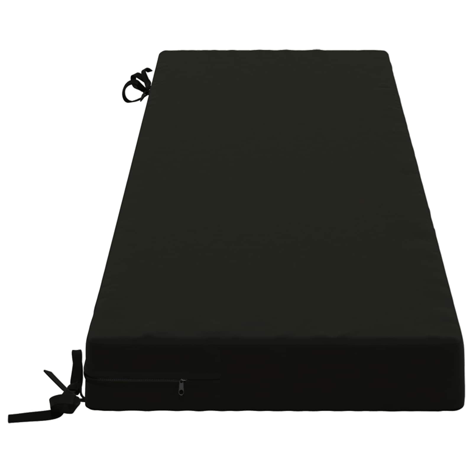 Cuscino per panchina SOEST 100% Poliestere Nero 140 x 40 x 8 cm
