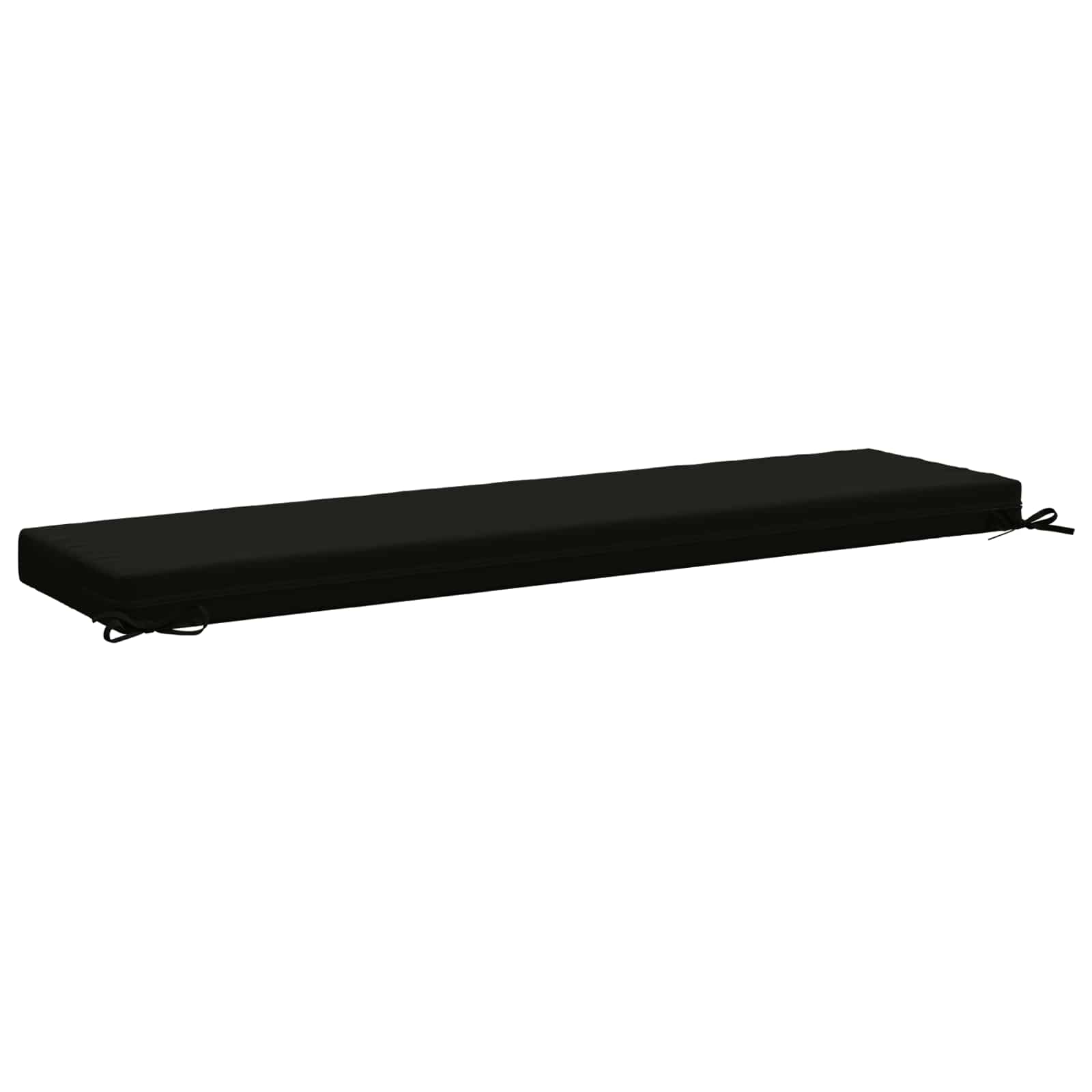 Cuscino per panchina SOEST 100% Poliestere Nero 140 x 40 x 8 cm