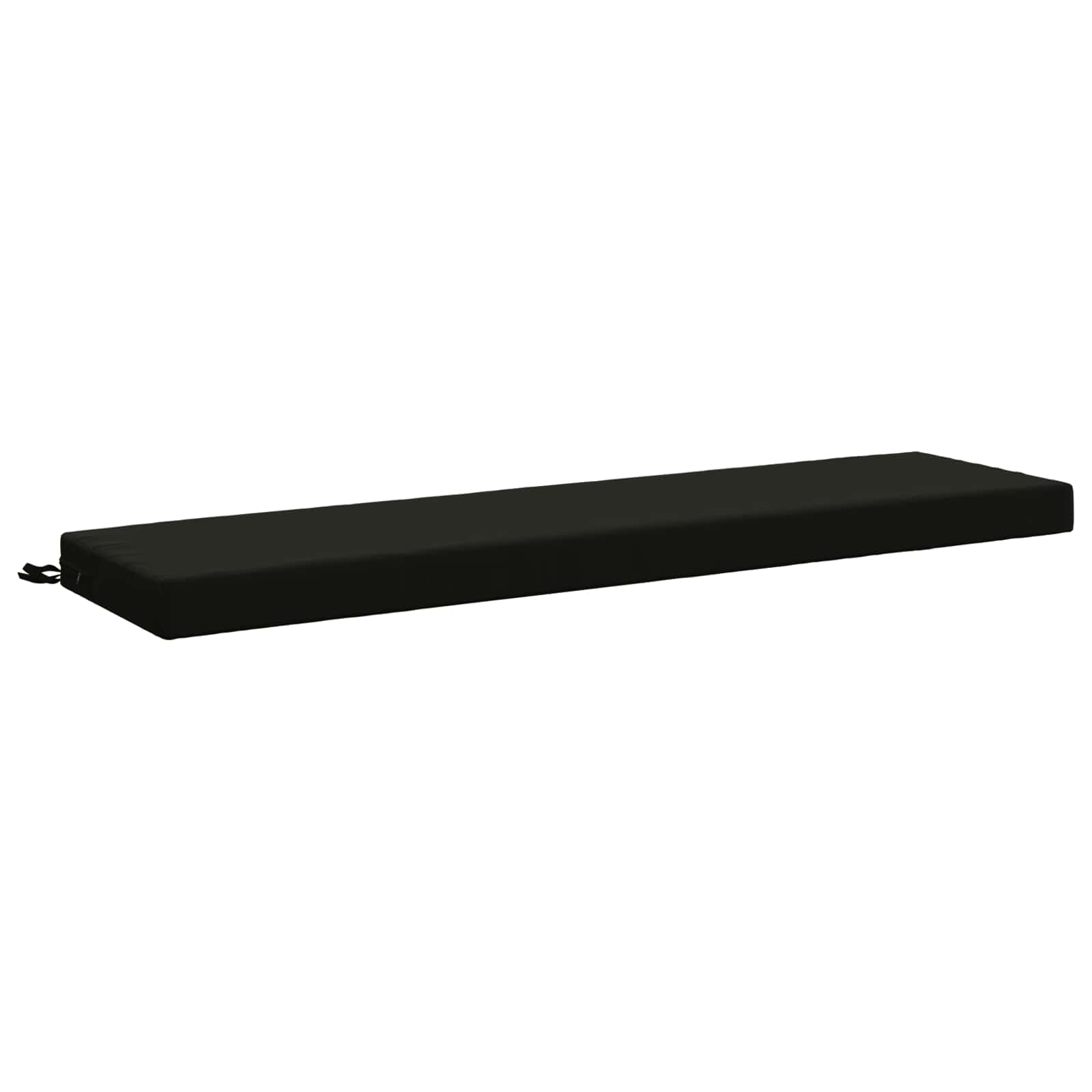 Cuscino per panchina SOEST 100% Poliestere Nero 150 x 40 x 8 cm