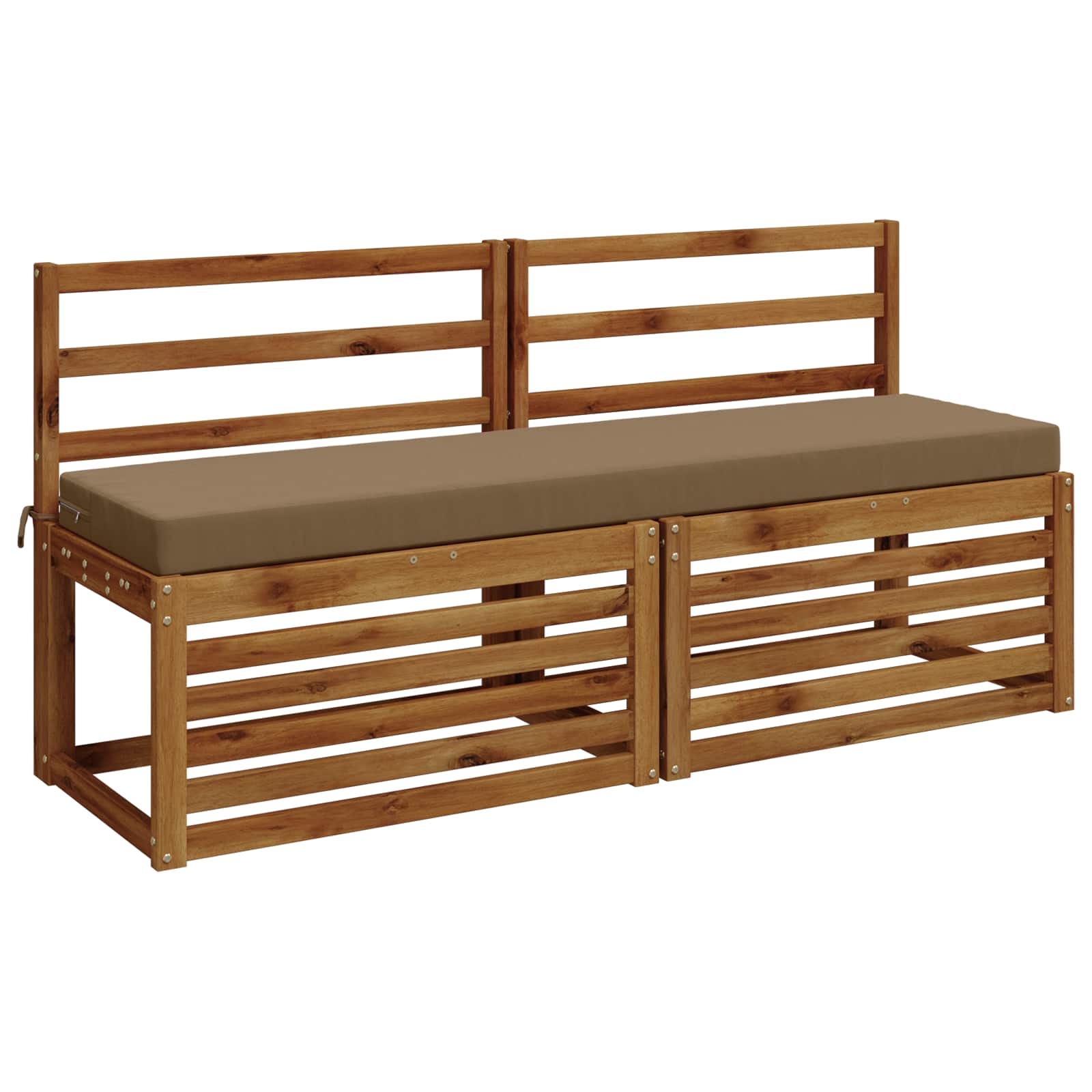 Cuscino per panchina SOEST 100% Poliestere Tortora