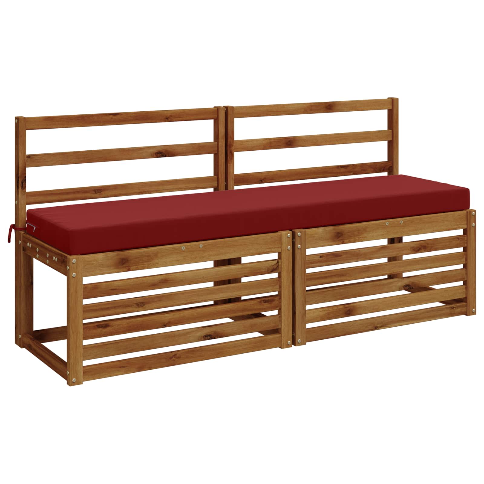 Cuscino per panchina SOEST 100% Poliestere Rosso Vino