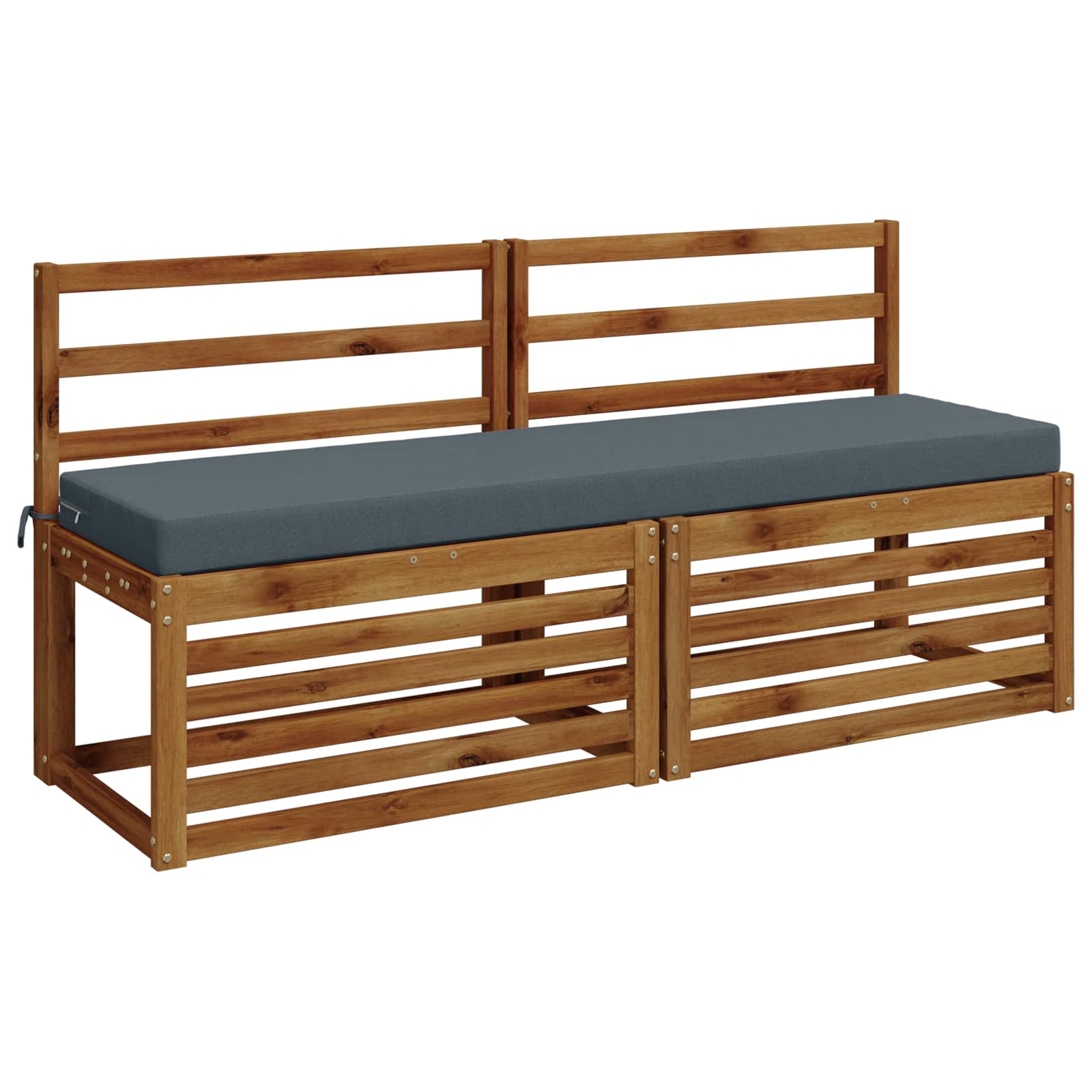Cuscino per panchina SOEST 100% Poliestere Blu 160 x 40 x 8 cm